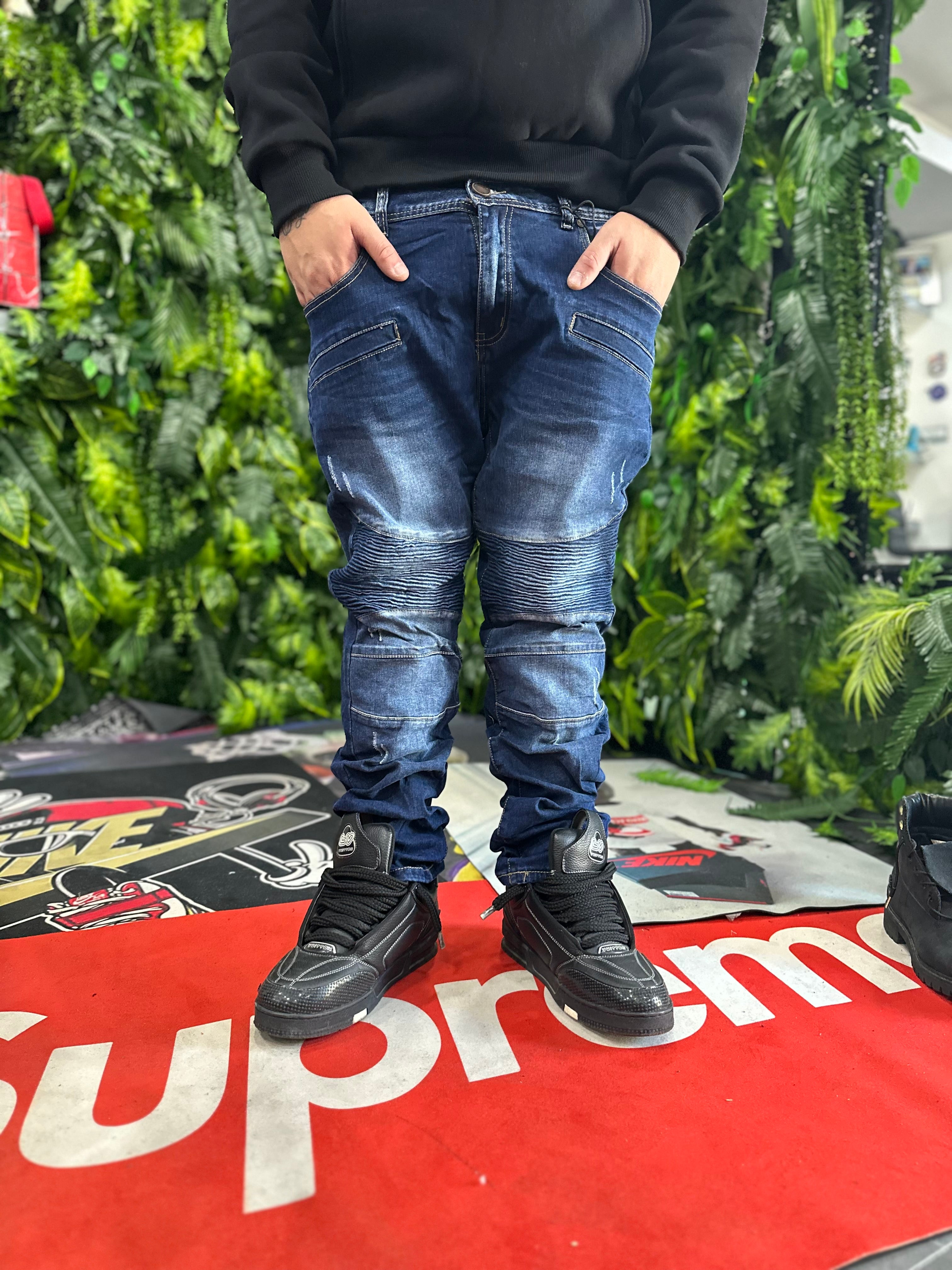 Denim Byker Blu Scuro