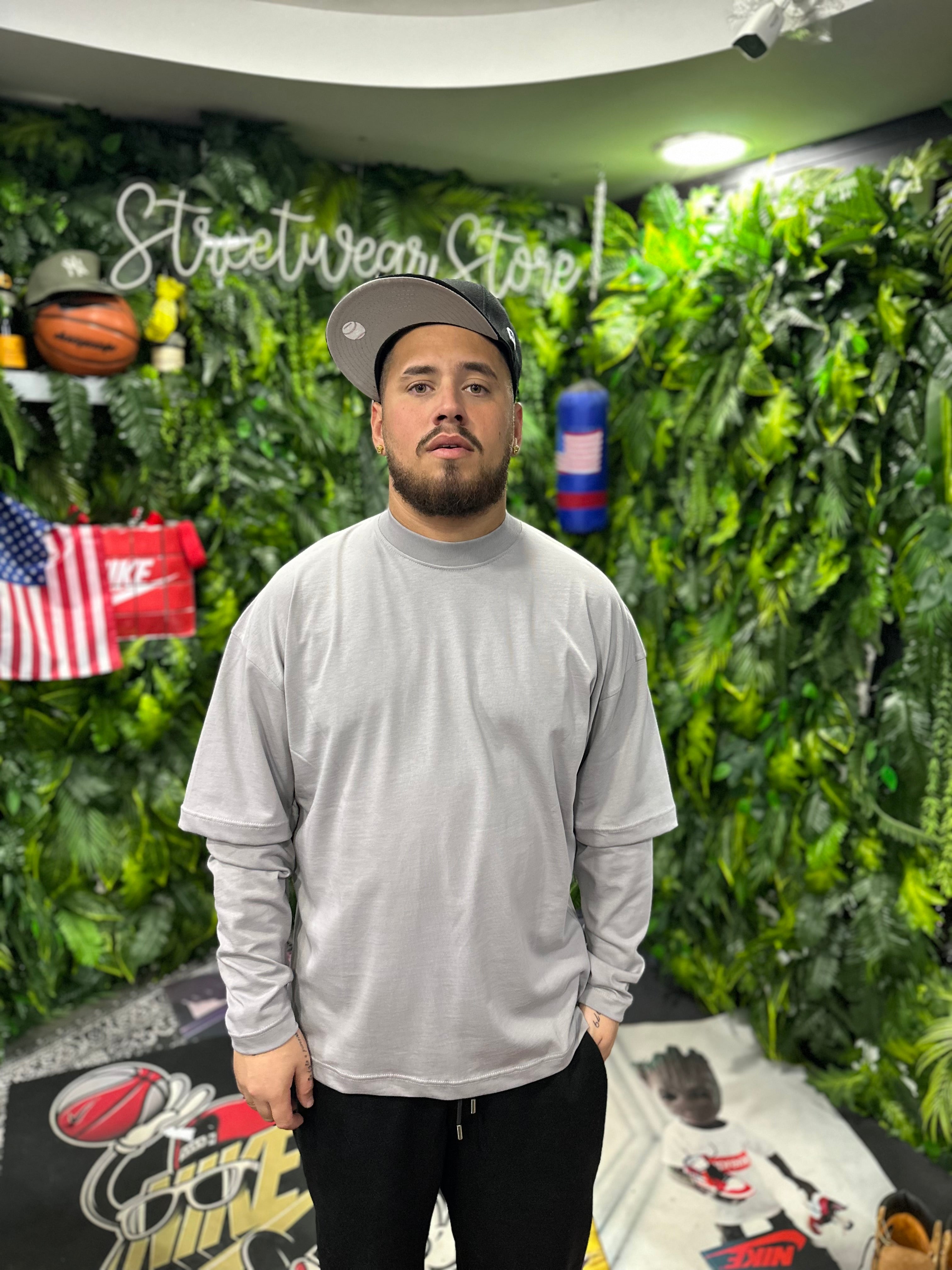 Shirt Longsleeve Basic Grey  CIANOTIC