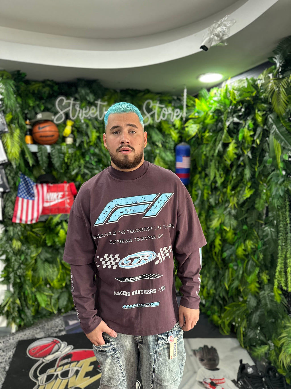 Shirt LongSleeve Racing Bordó BUNKER