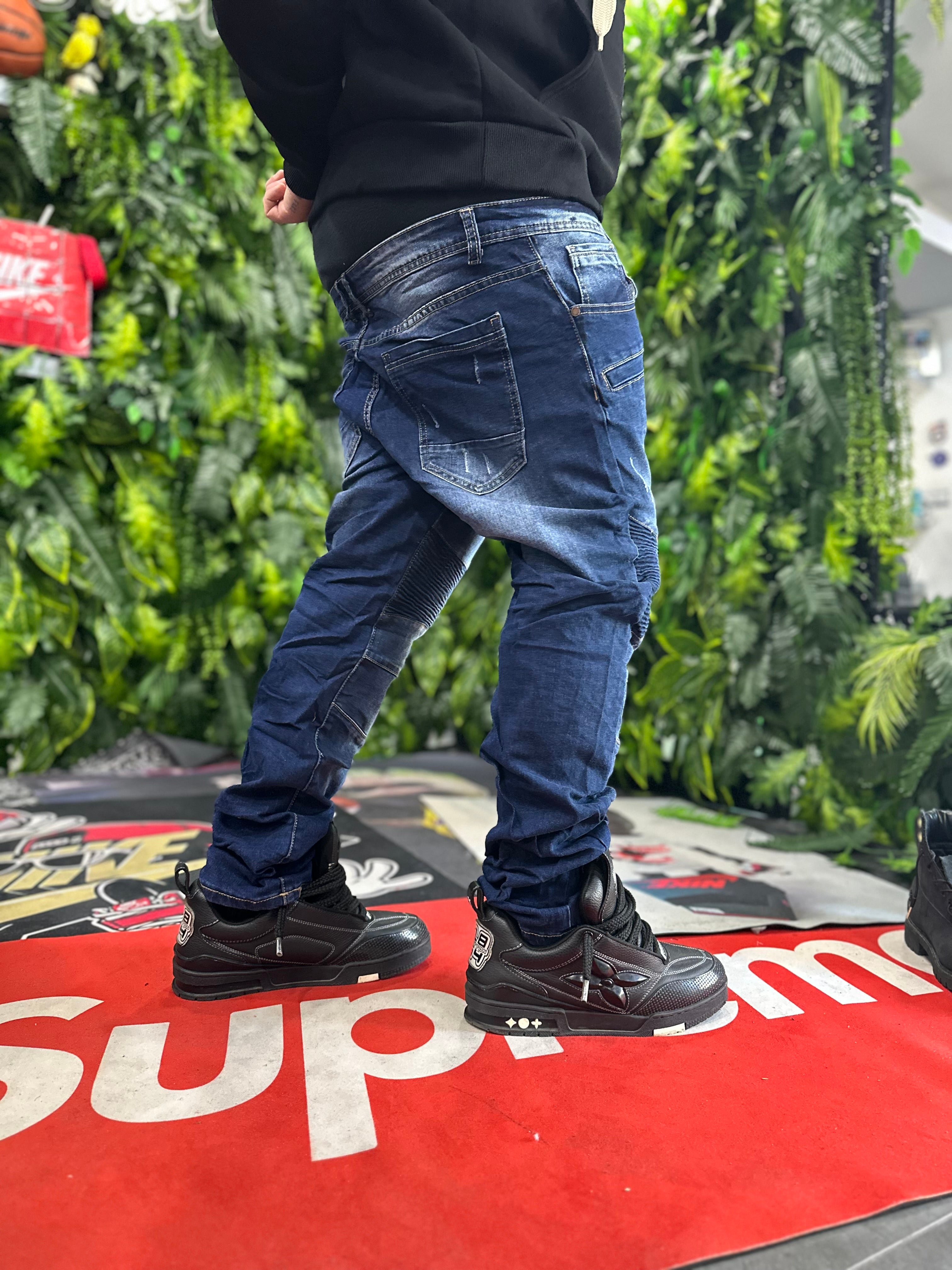 Denim Byker Blu Scuro