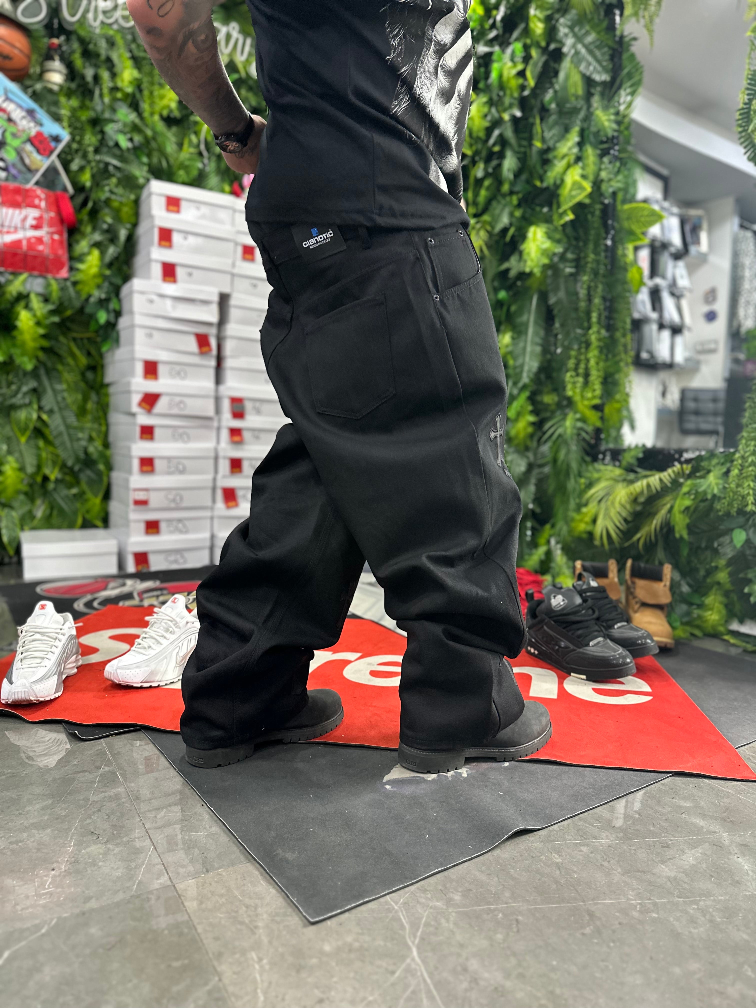 Denim Baggy Black Croci CIANOTIC