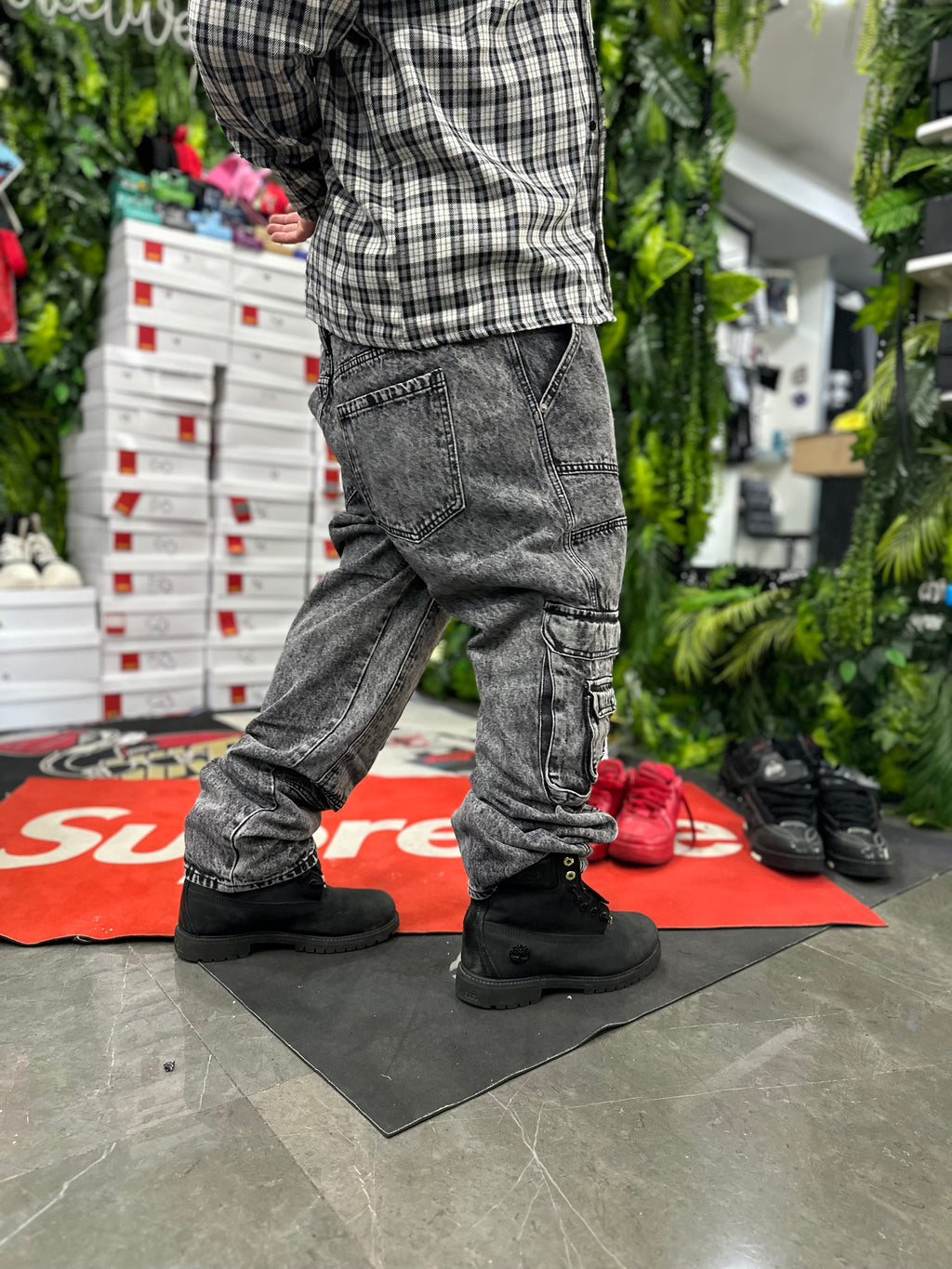 Denim Cargo Grey Miguel