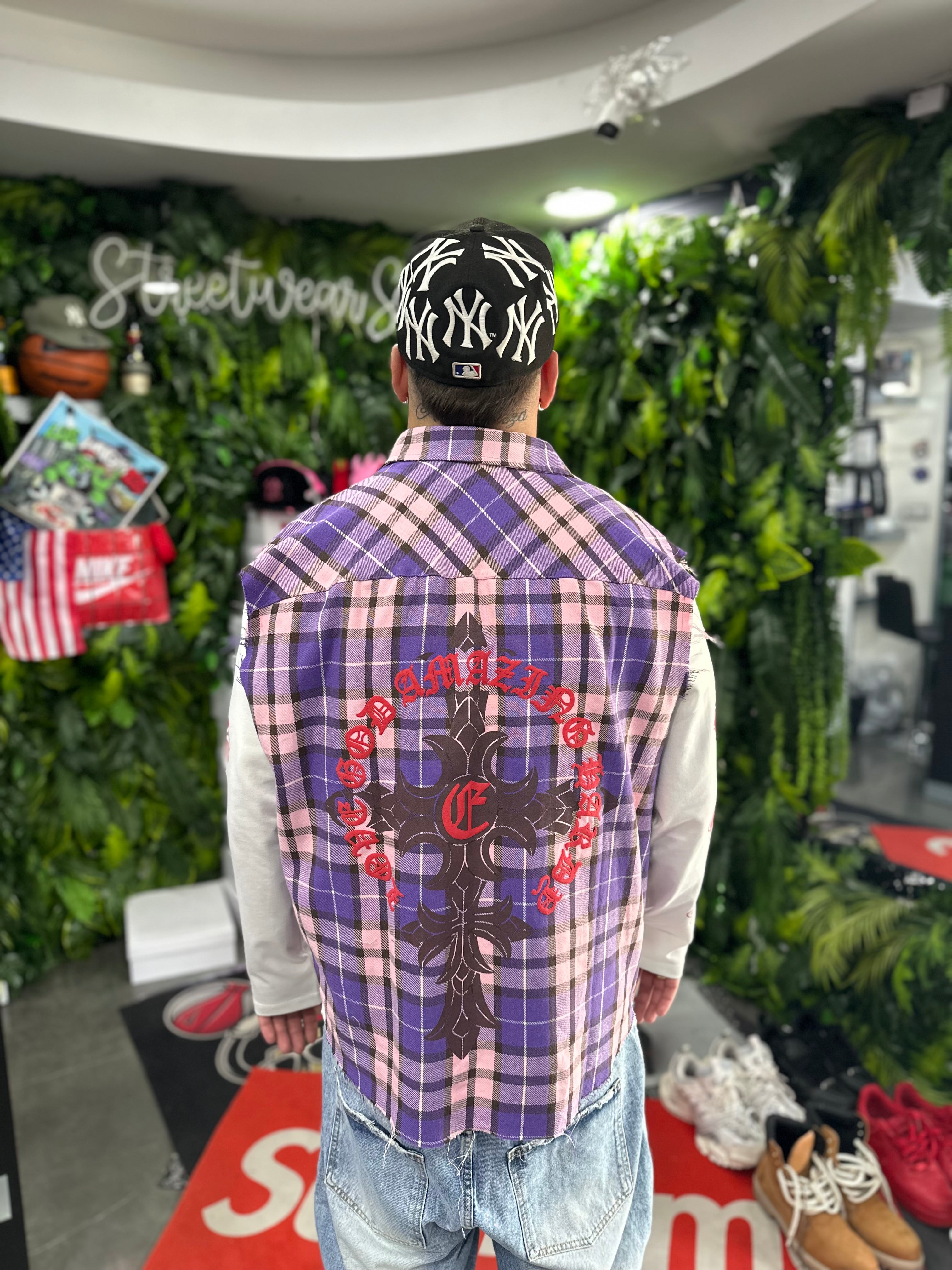 Camicia+LongSleeve Purple Chrome* BUNKER