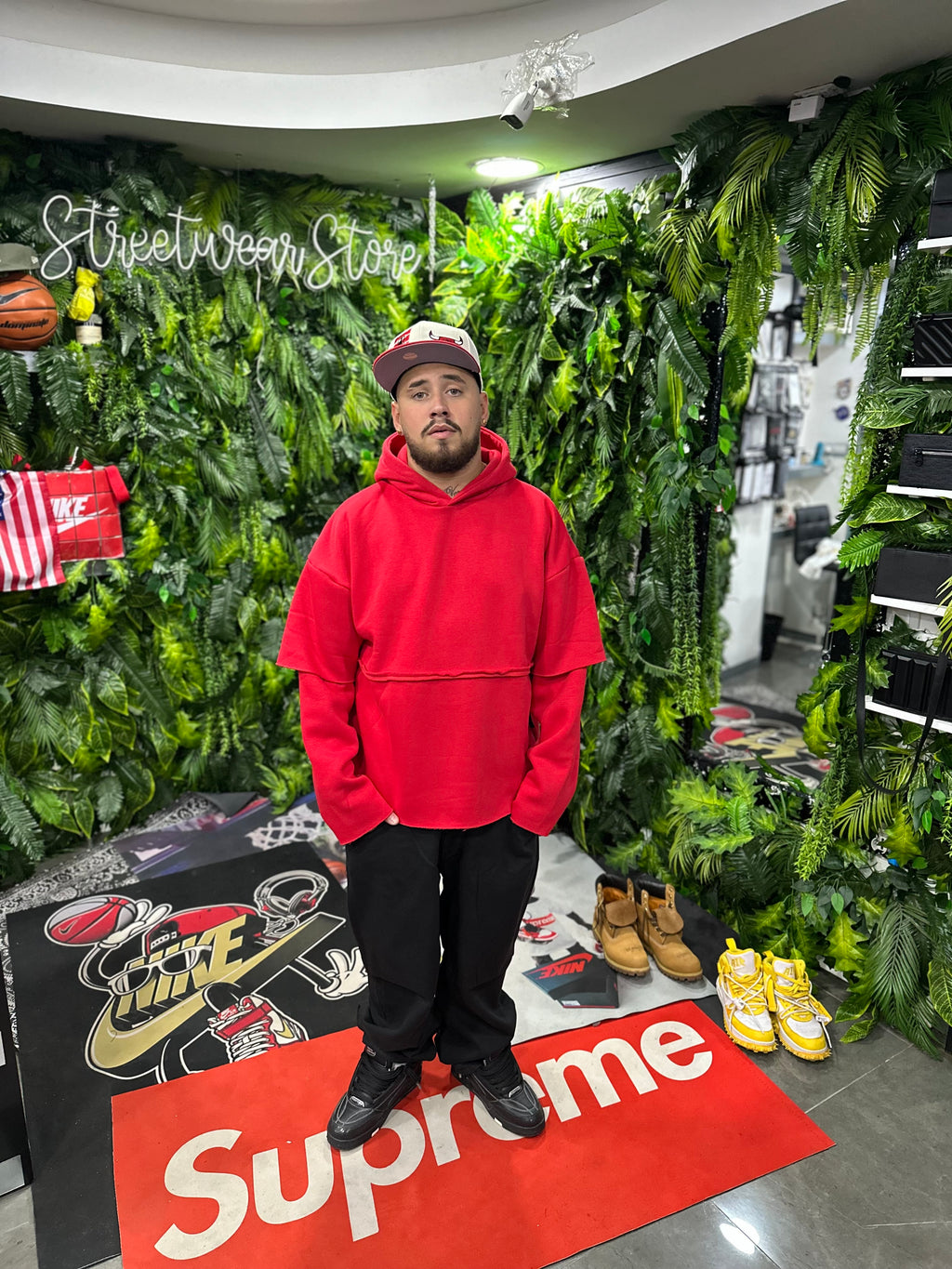 Felpa LongSleeve Red Taglio Vivo CIANOTIC