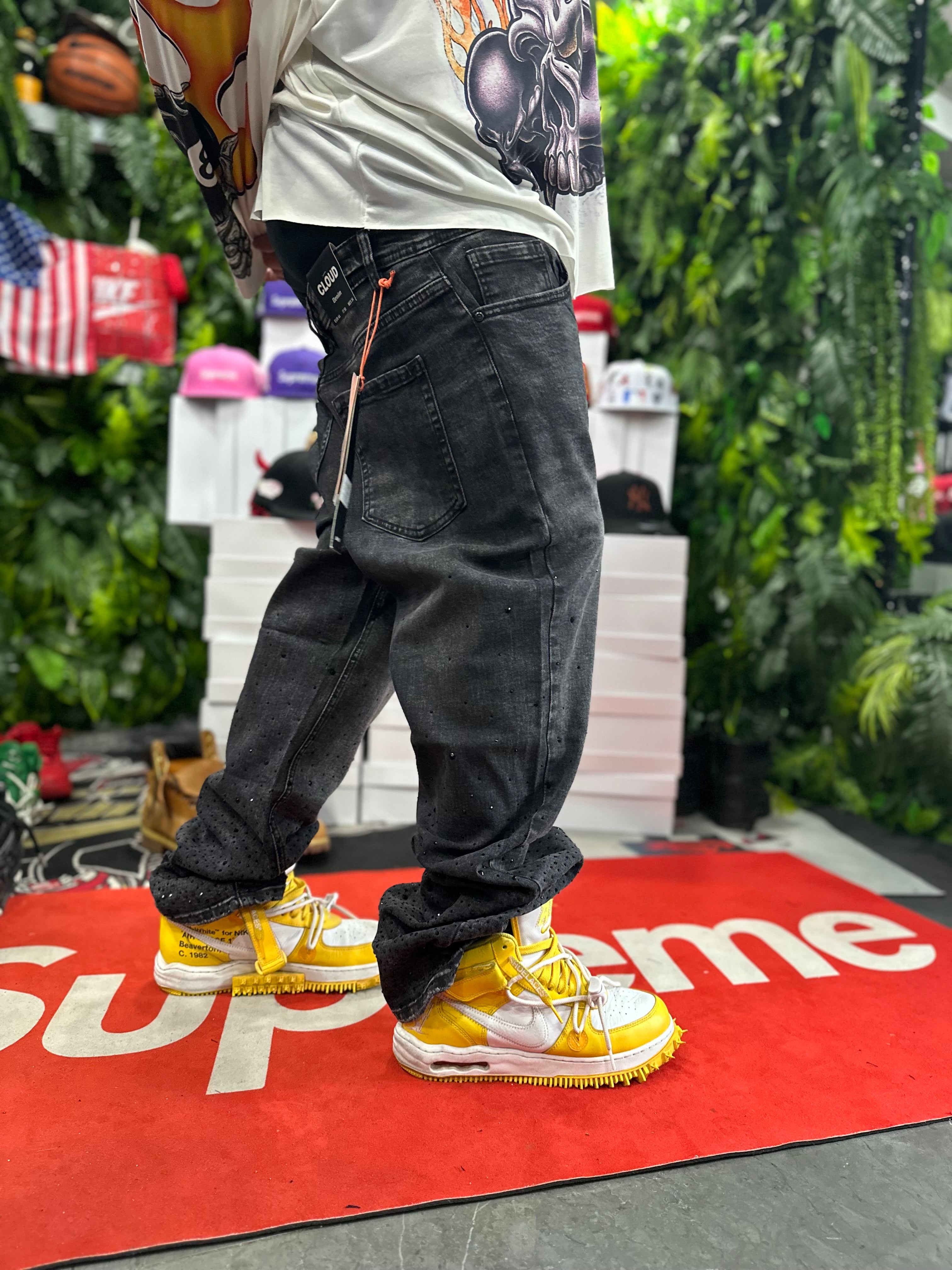 Denim Baggy Diamond Grey