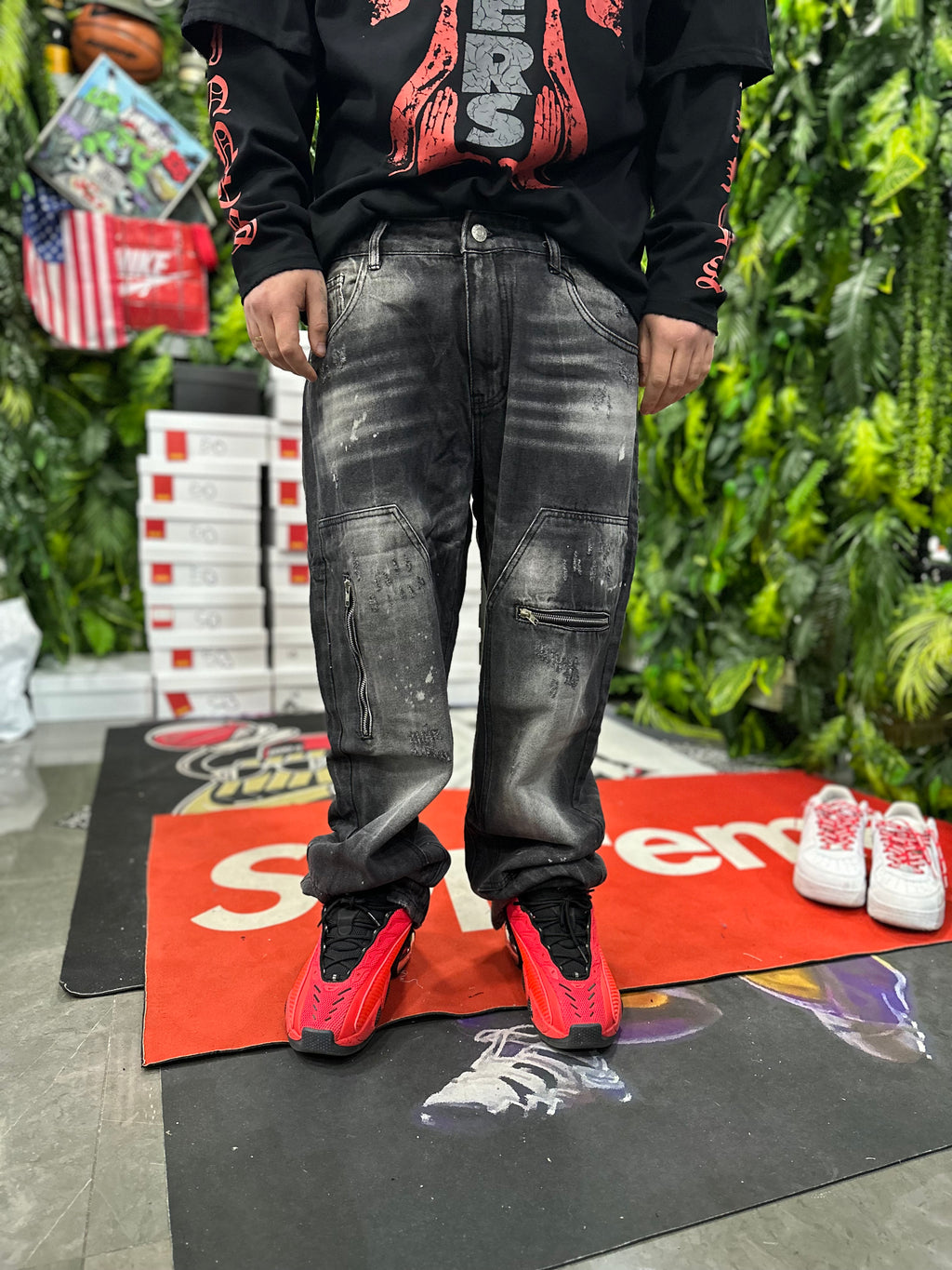 Denim Baggy Grey Zippato
