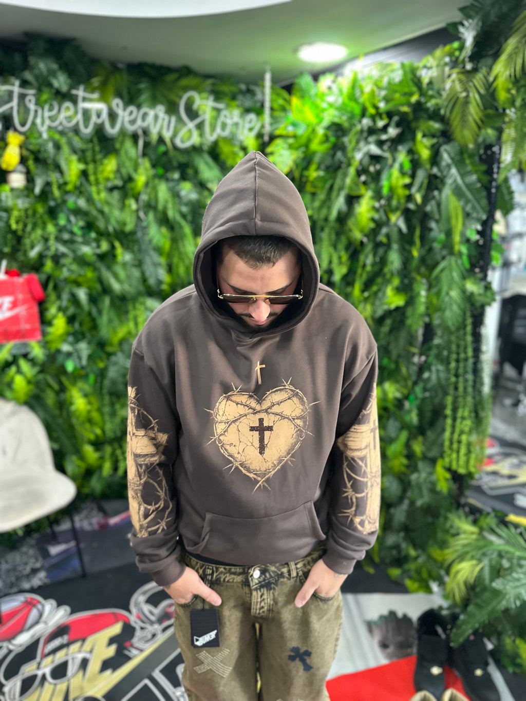 Felpa Cuore Brown BUNKER