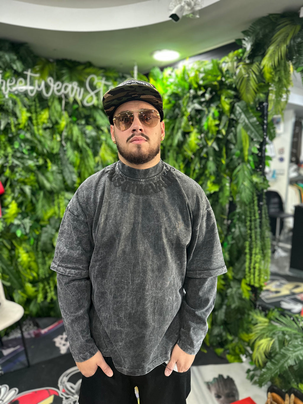 Shirt LongSleeve Gotic Grey BUNKER