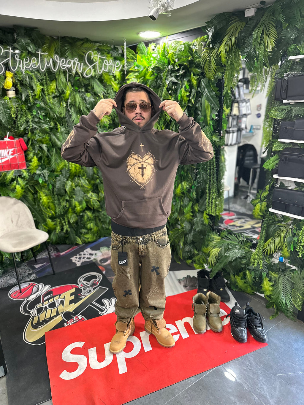 Felpa Cuore Brown BUNKER