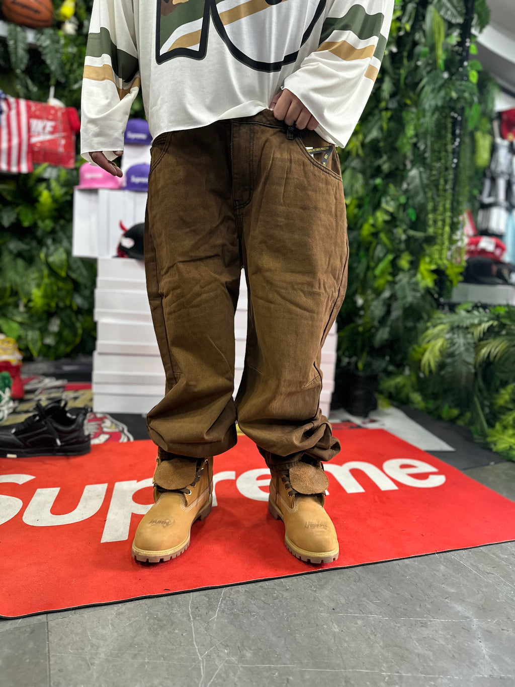 Denim Baggy Brown