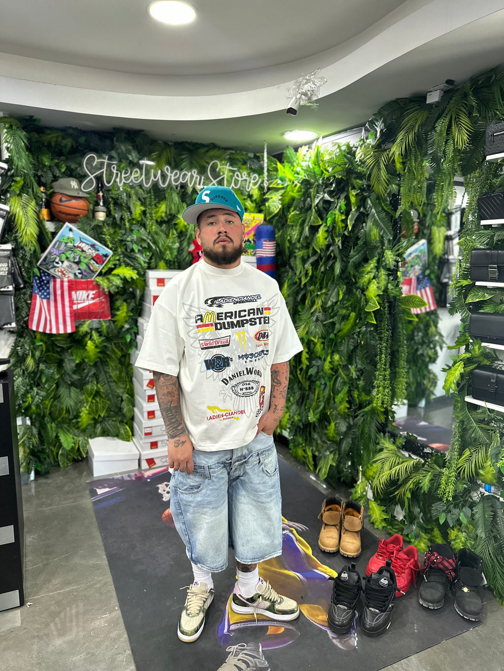Shirt White American BUNKER
