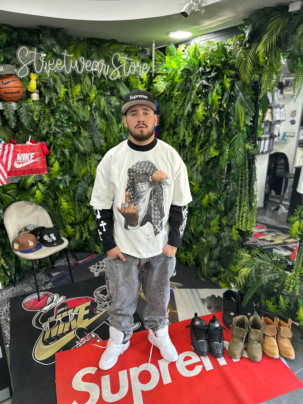 Shirt LongSleeve Bandana White BUNKER