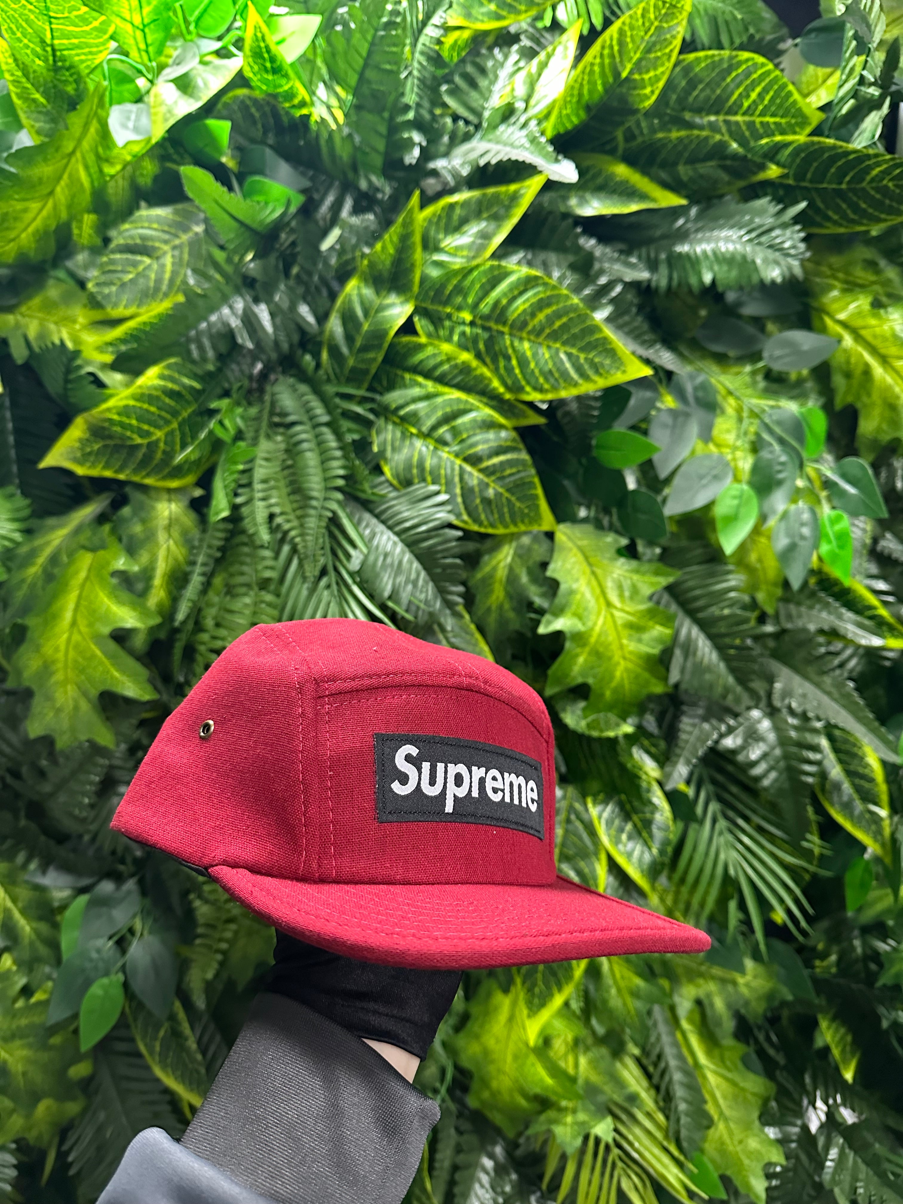Cappello Supreme Napped Canvas Camp Red