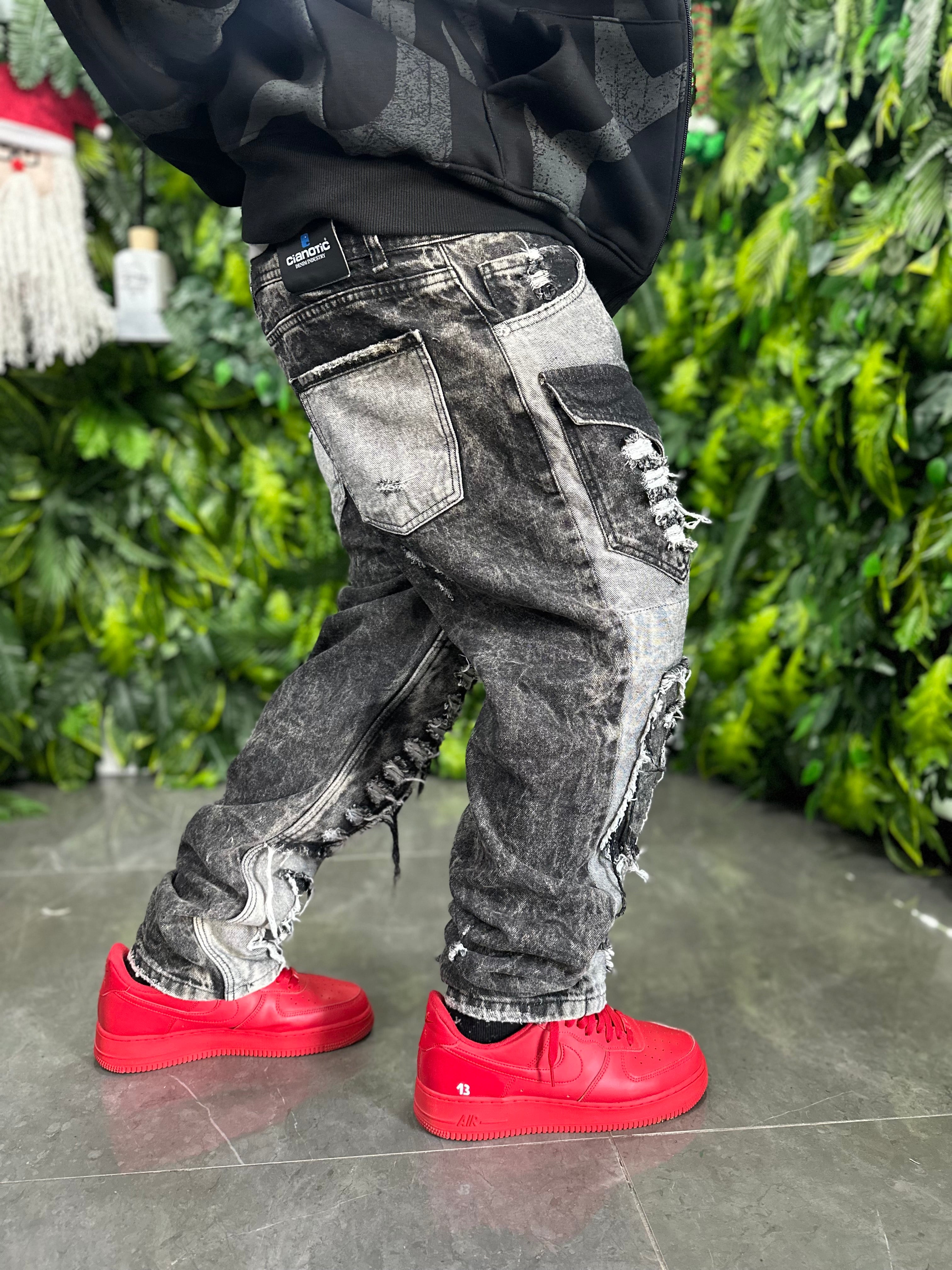 Denim Grey Ripped Cianotic