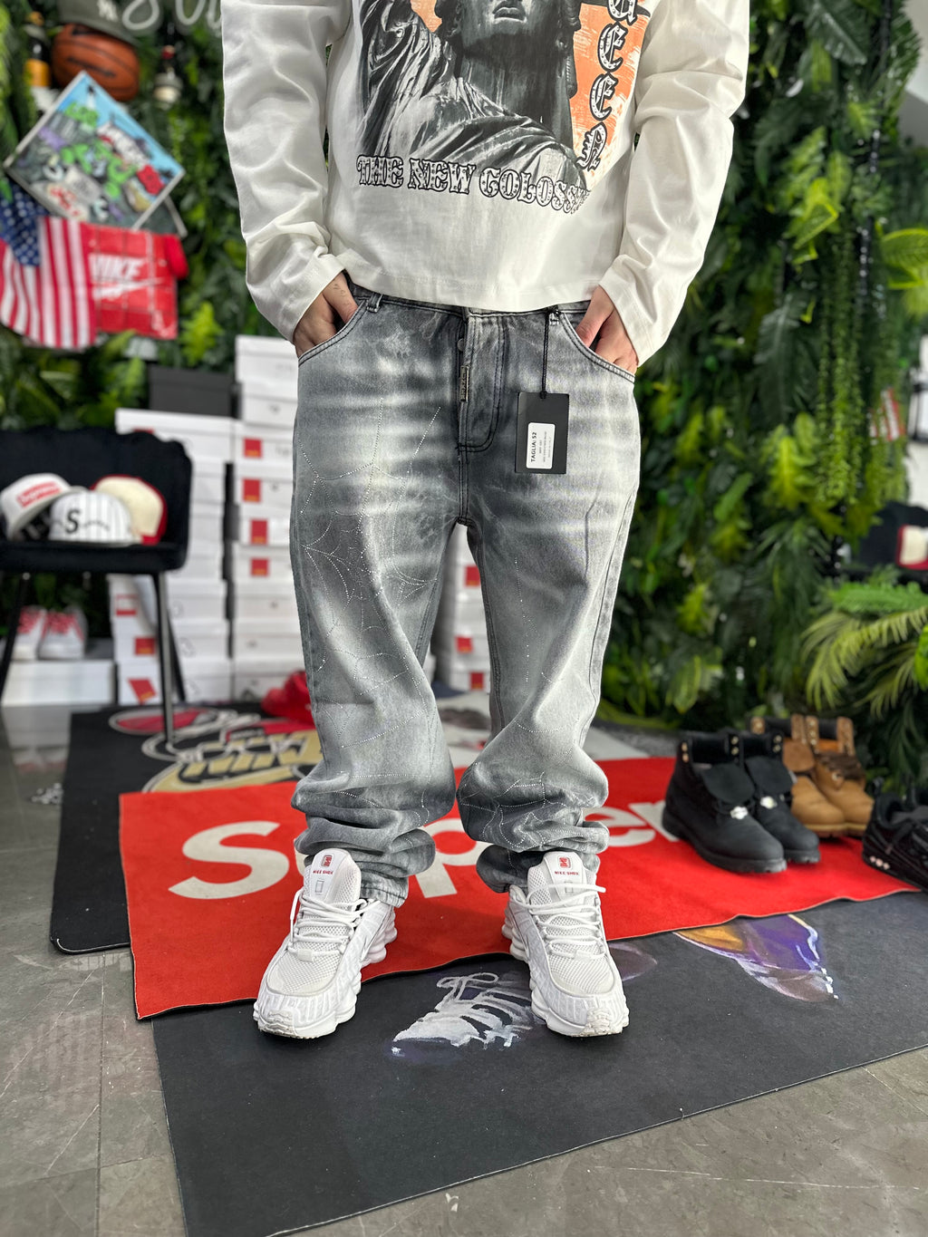 Denim Baggy Grey Diamond Ragno BUNKER