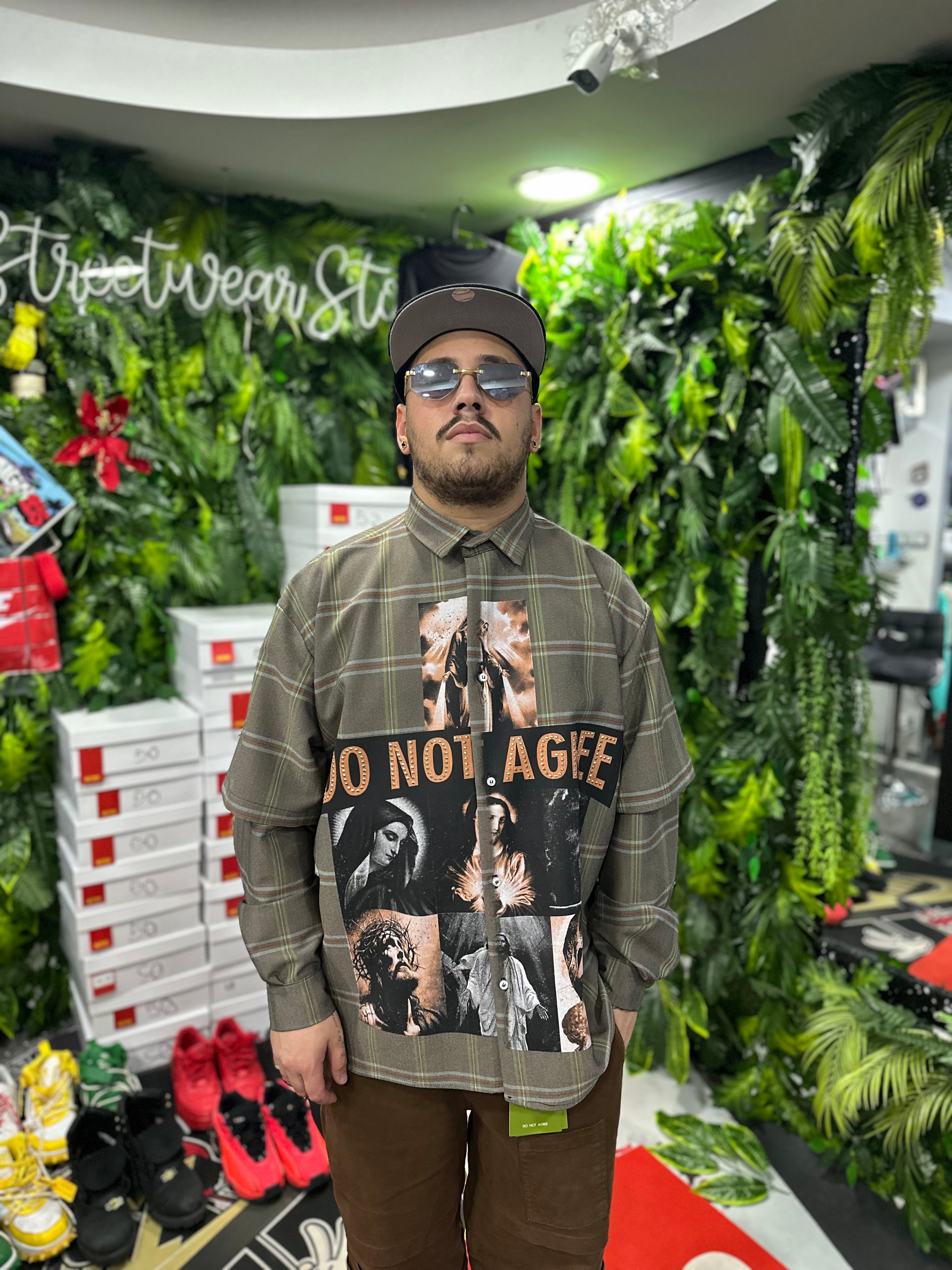 Camicia LongSleeve Brown Saints DoNotAgree