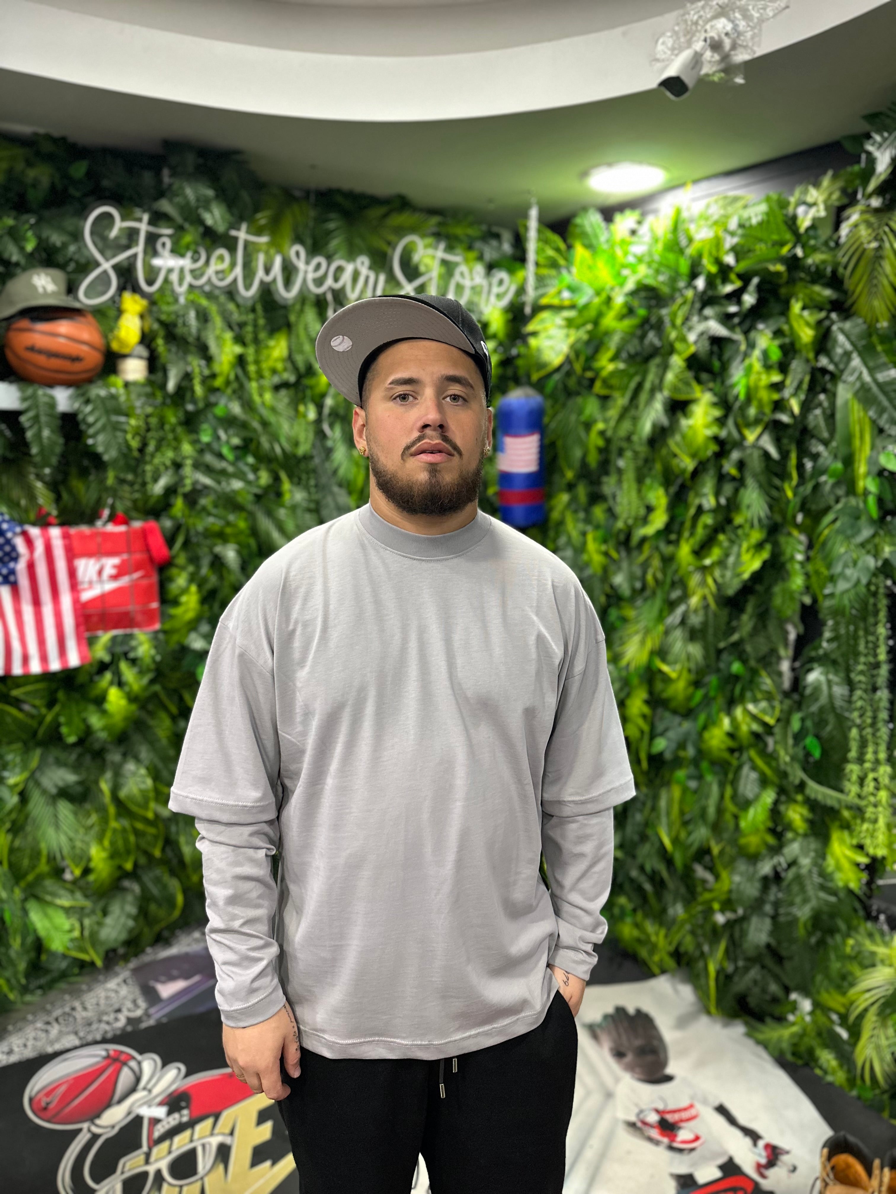 Shirt Longsleeve Basic Grey  CIANOTIC