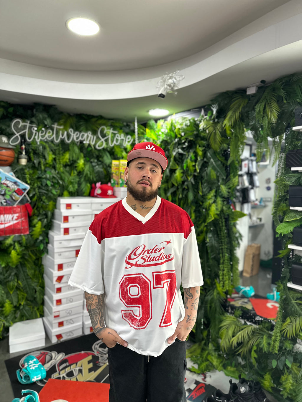 Shirt White/Red Studios97 ORDER