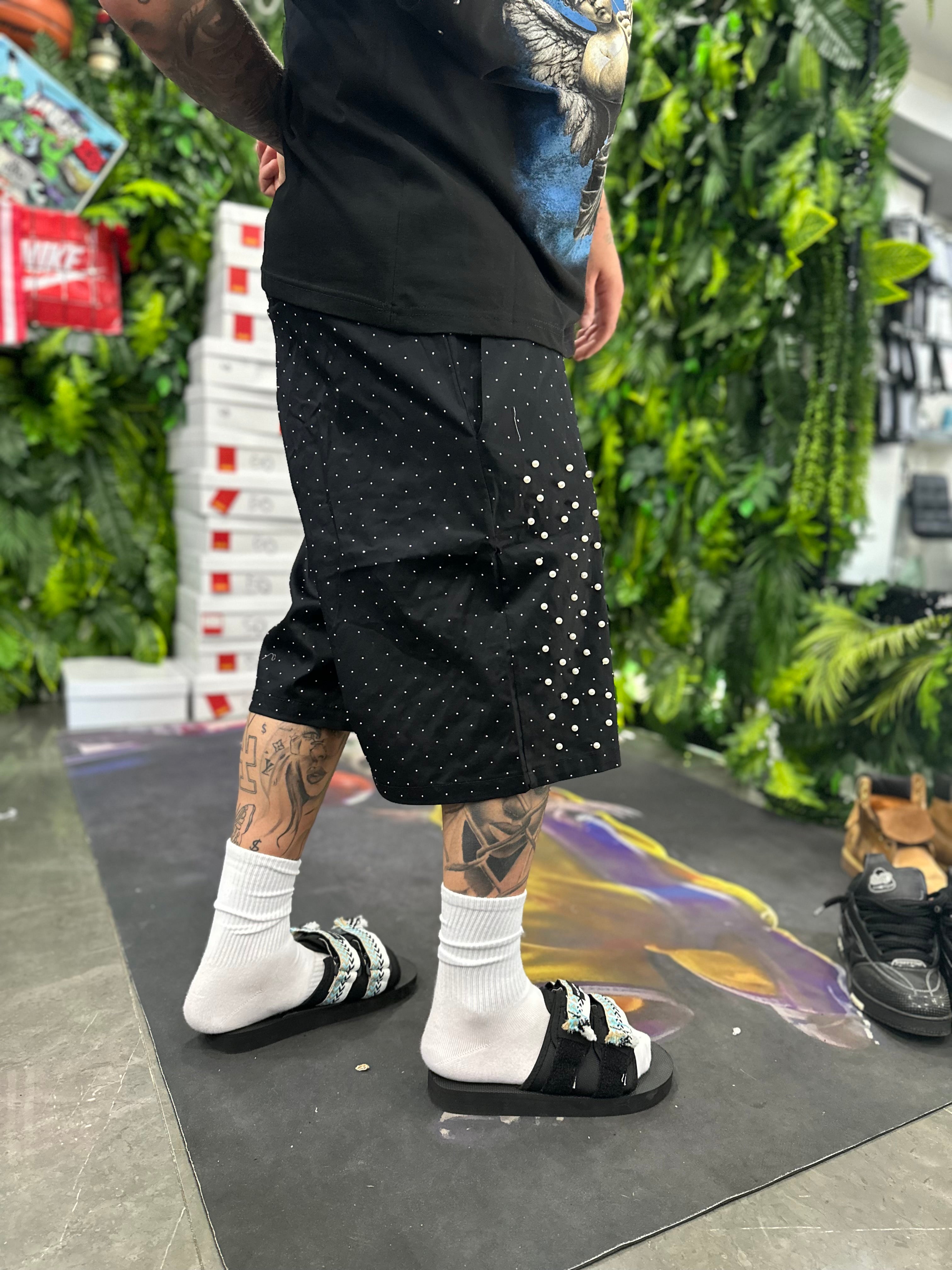 Bermuda Black Multi Perla