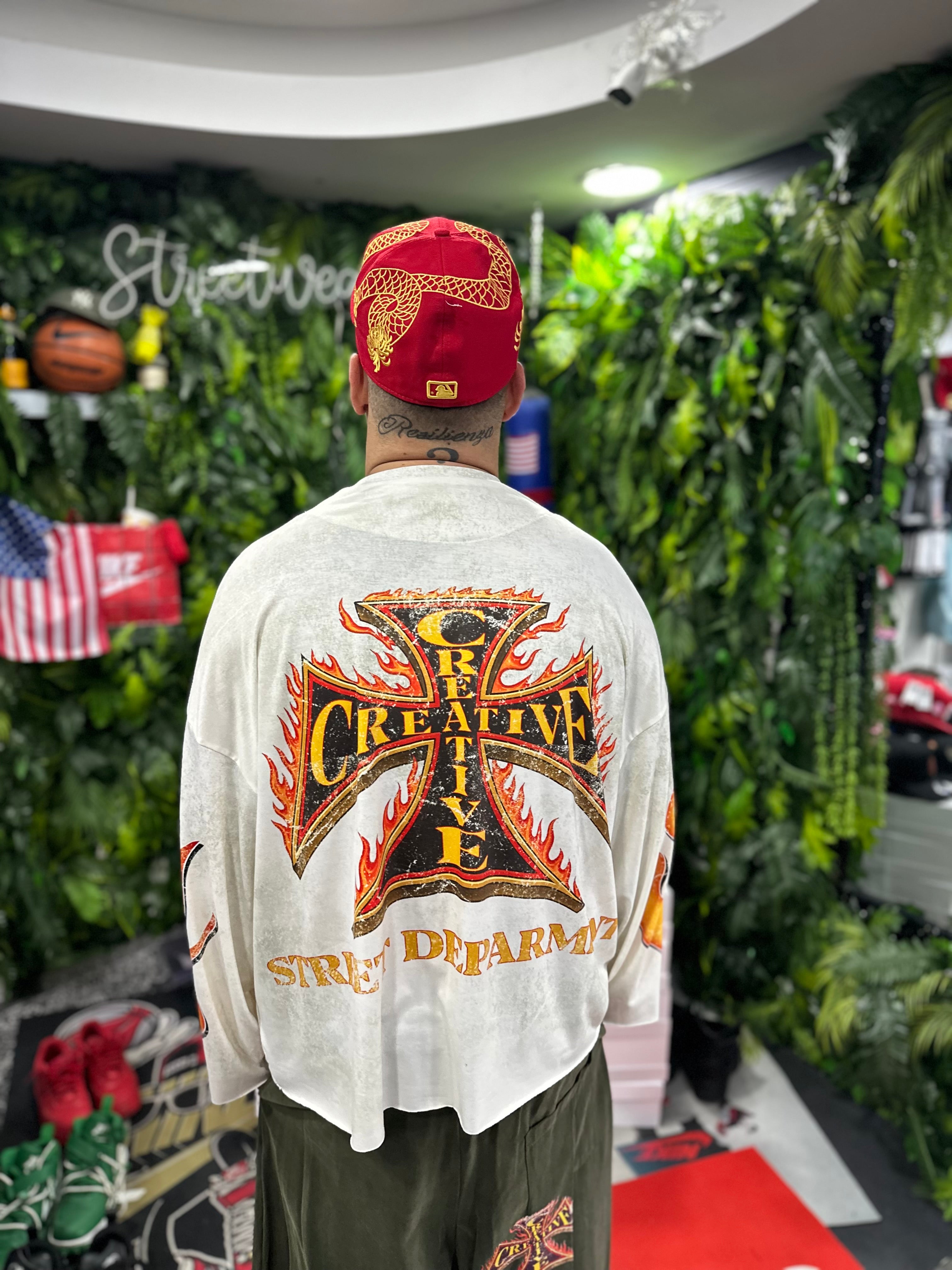 Shirt LongSleeve Croce White CREATIVE