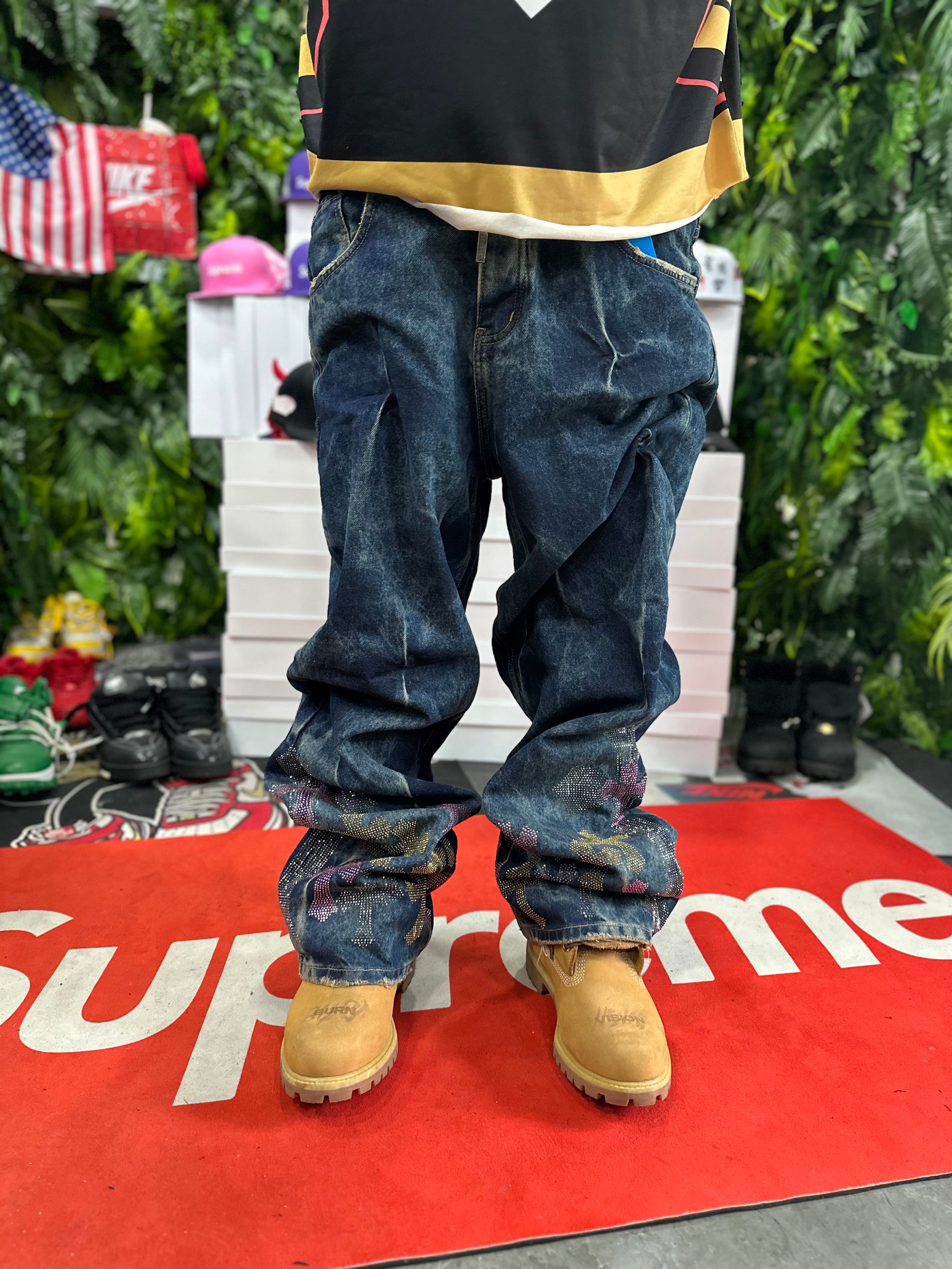 Denim Baggy Blue Diamond Croci Multicolor CIANOTIC