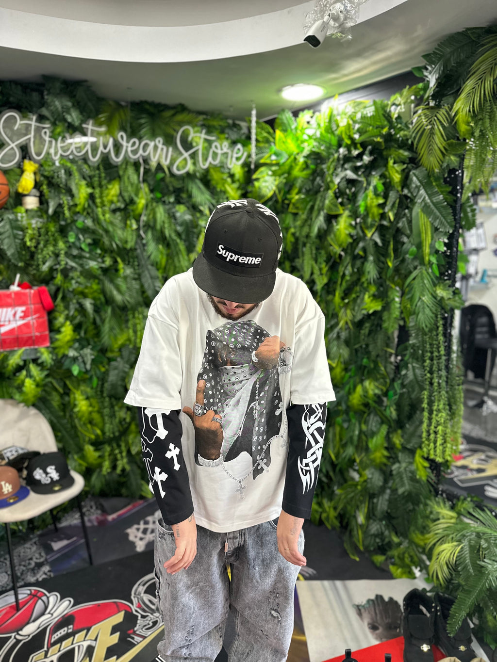 Shirt LongSleeve Bandana White BUNKER