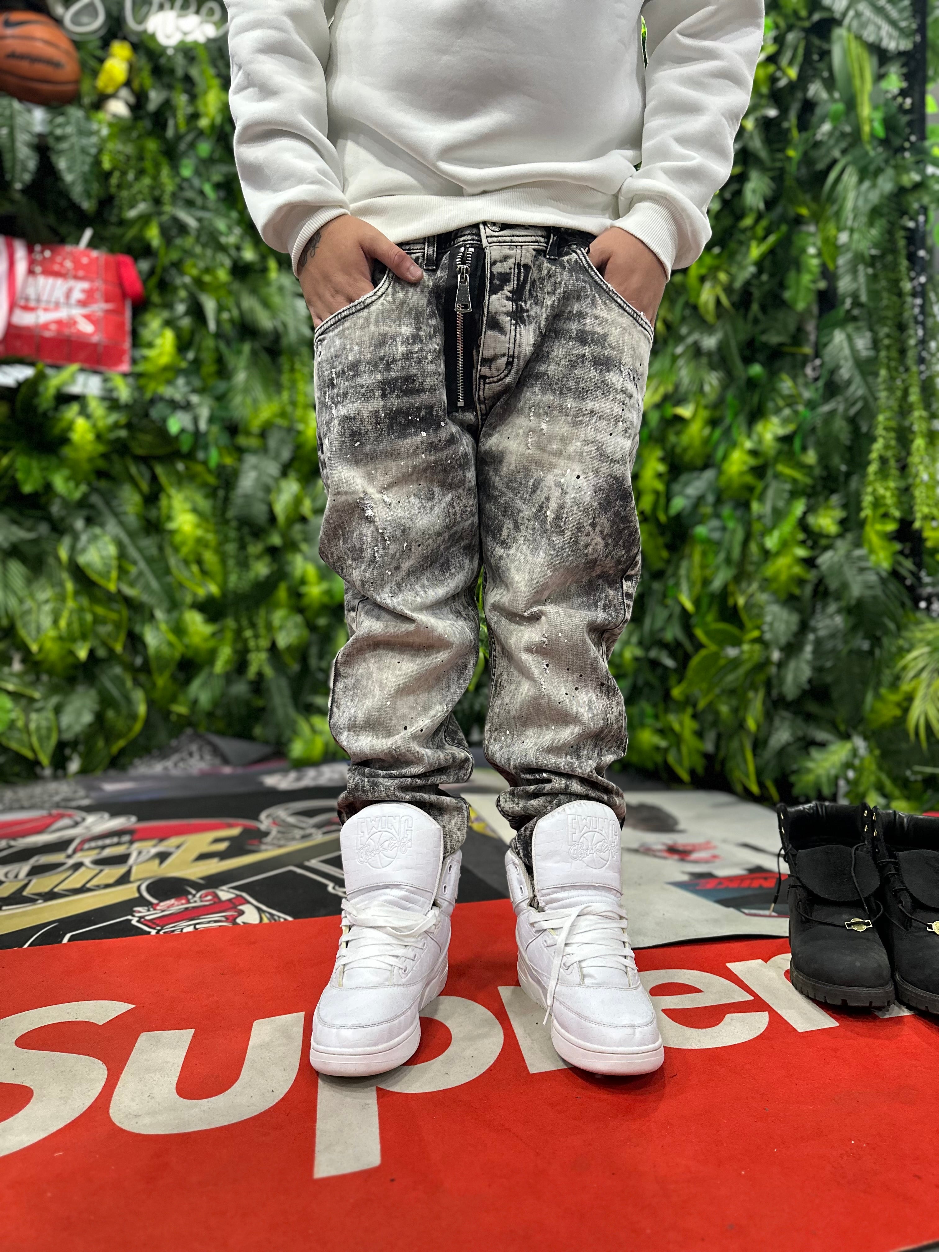 Denim Marble Zip CIANOTIC