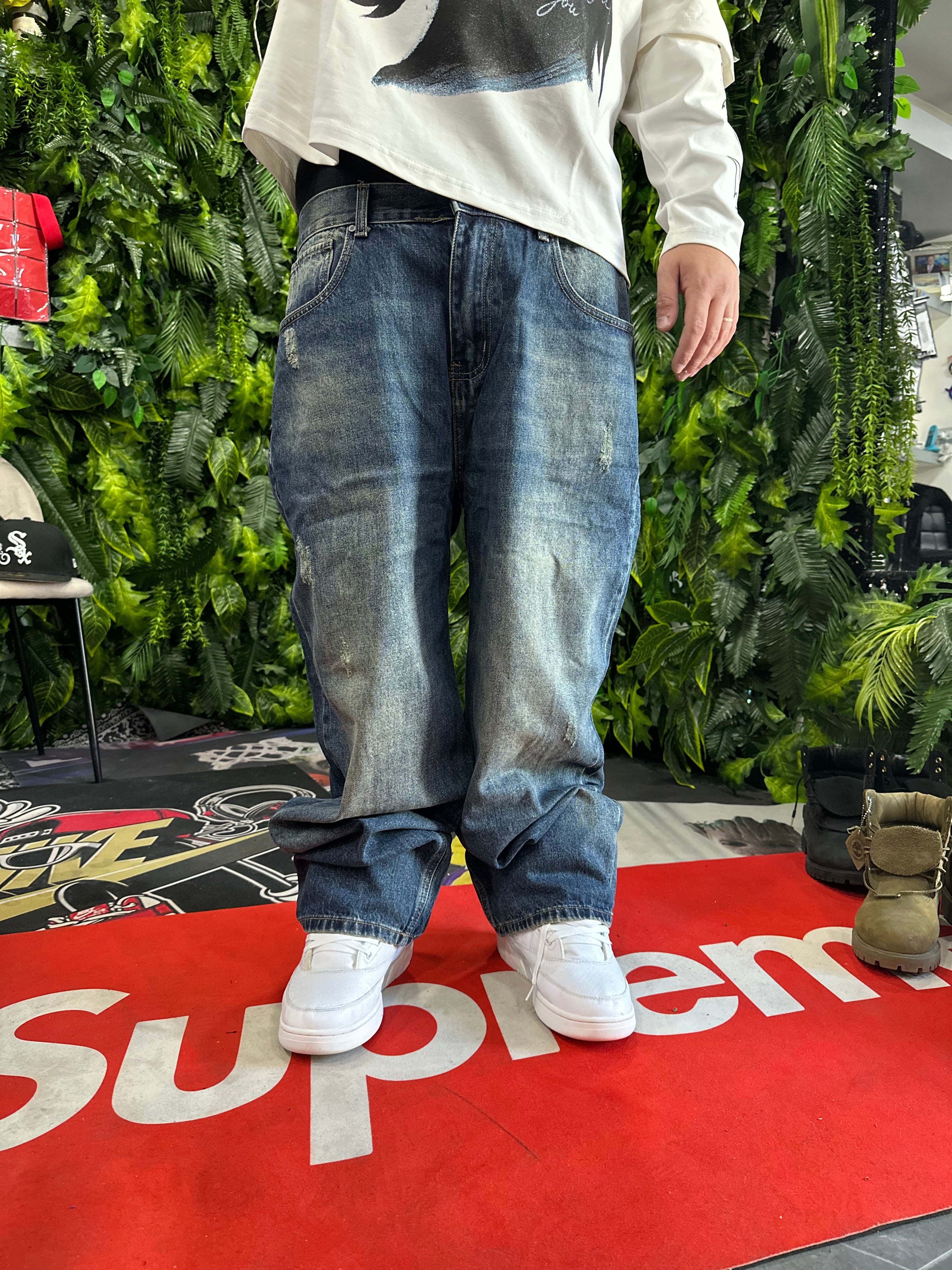 Denim LeoxJesus Baggy Blue