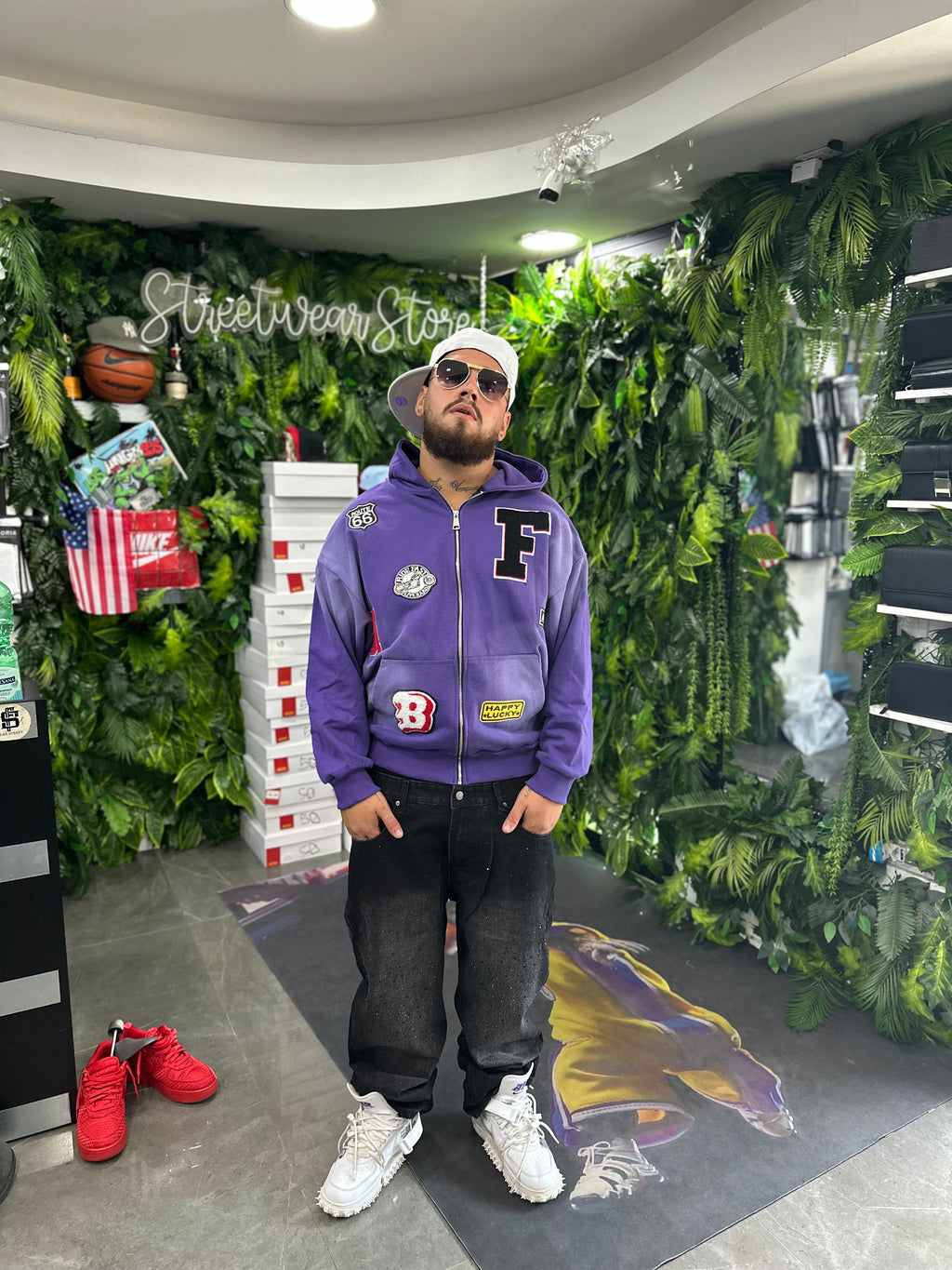 Felpa Purple MultiPatch BUNKER