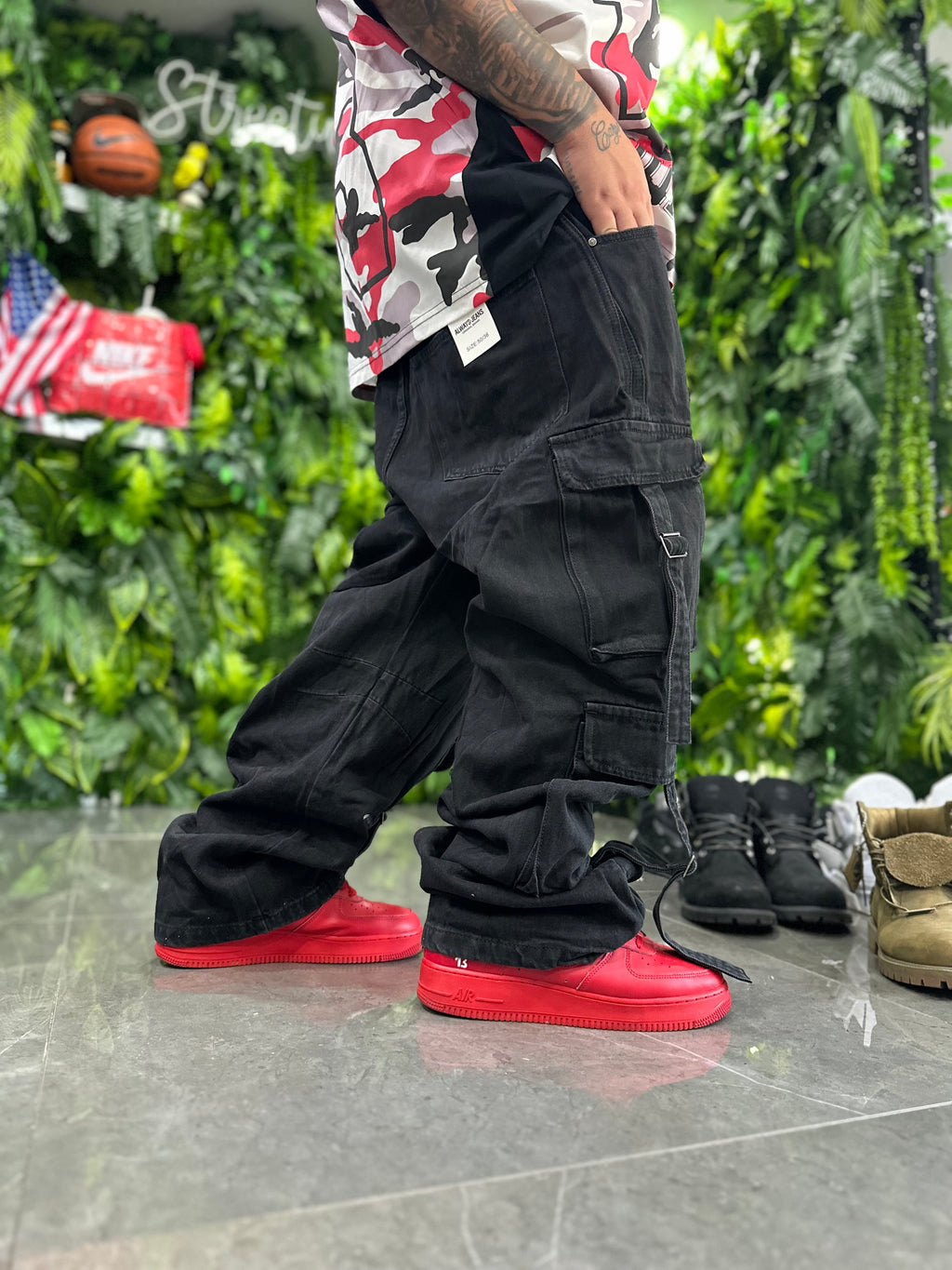 Denim Cargo Black Always