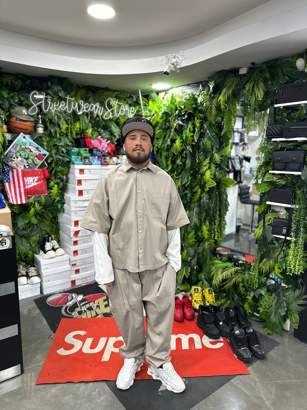 CoordSet LongSleeve Beige Hustle