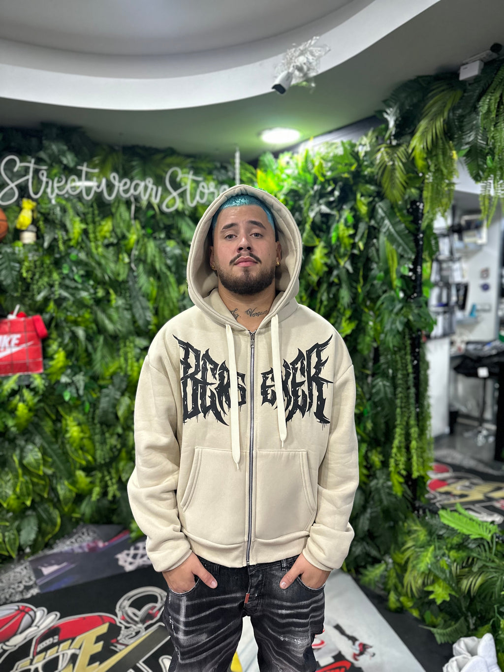 Felpa Chicano Beige Zip