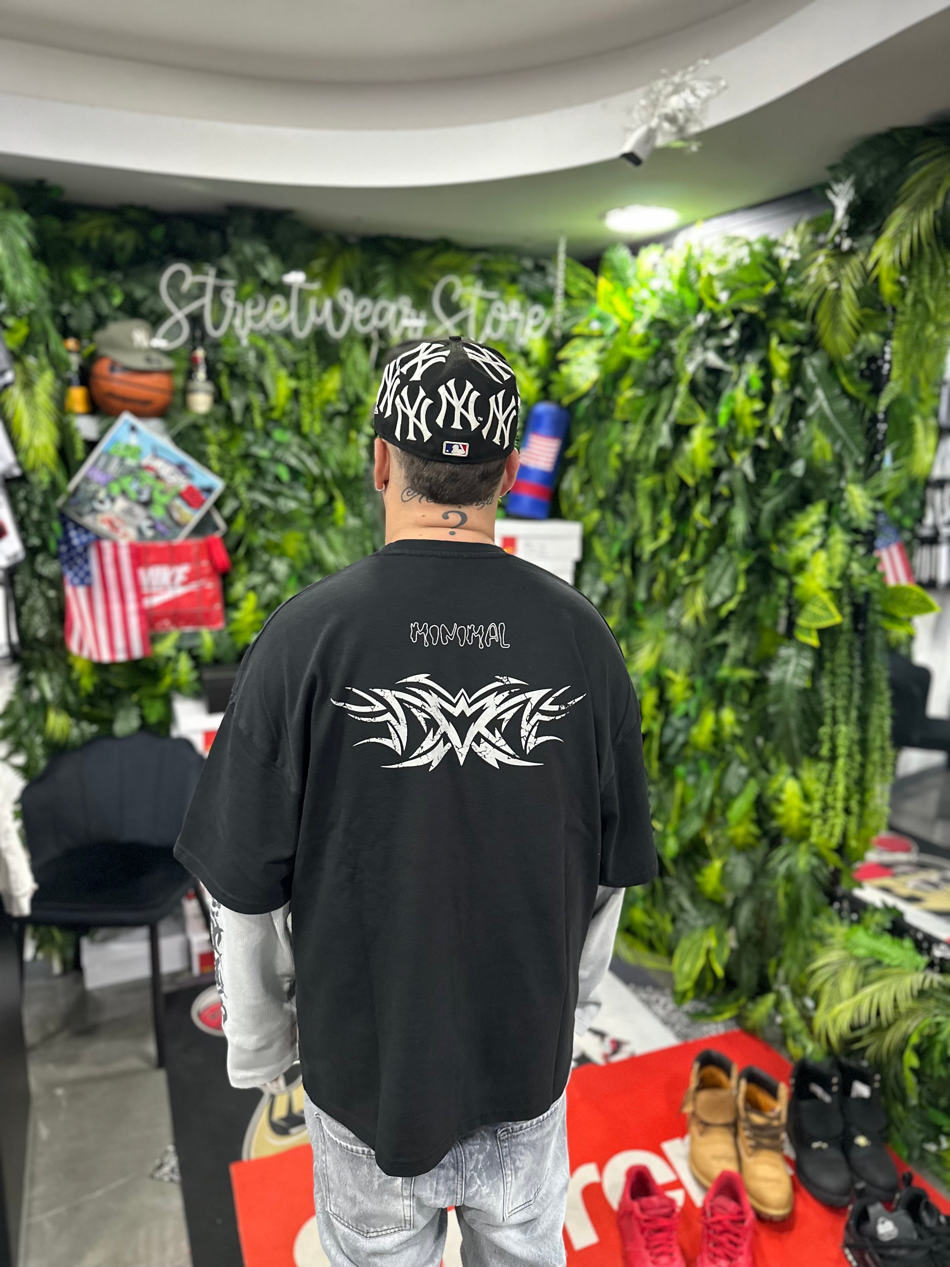 Shirt LongSleeve Tribal Black MNML