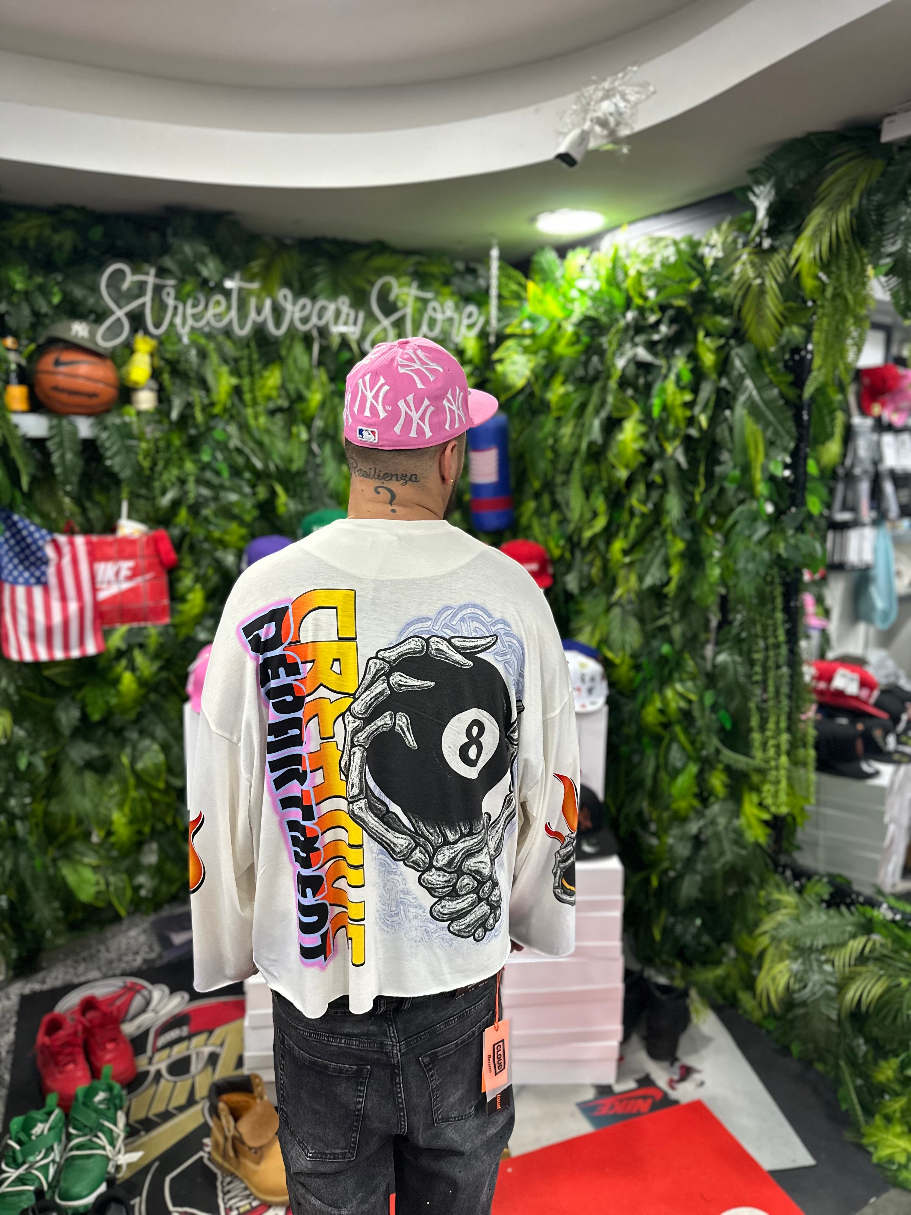 Shirt LongSleeve 8Nero White CREATIVE