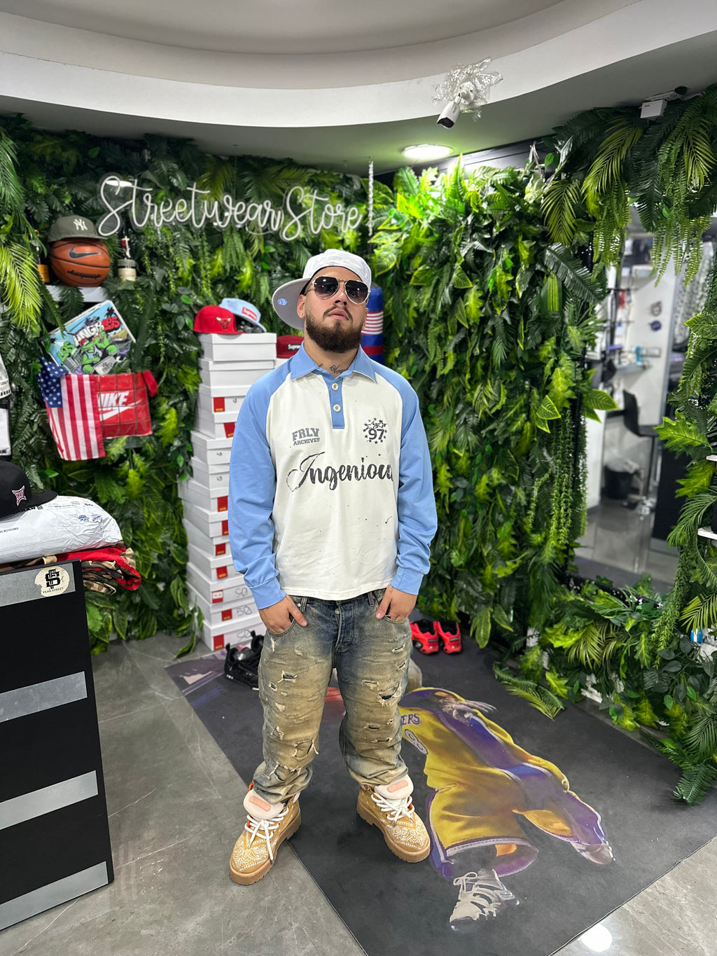 Polo Longsleeve Blu Ingenious FRLV