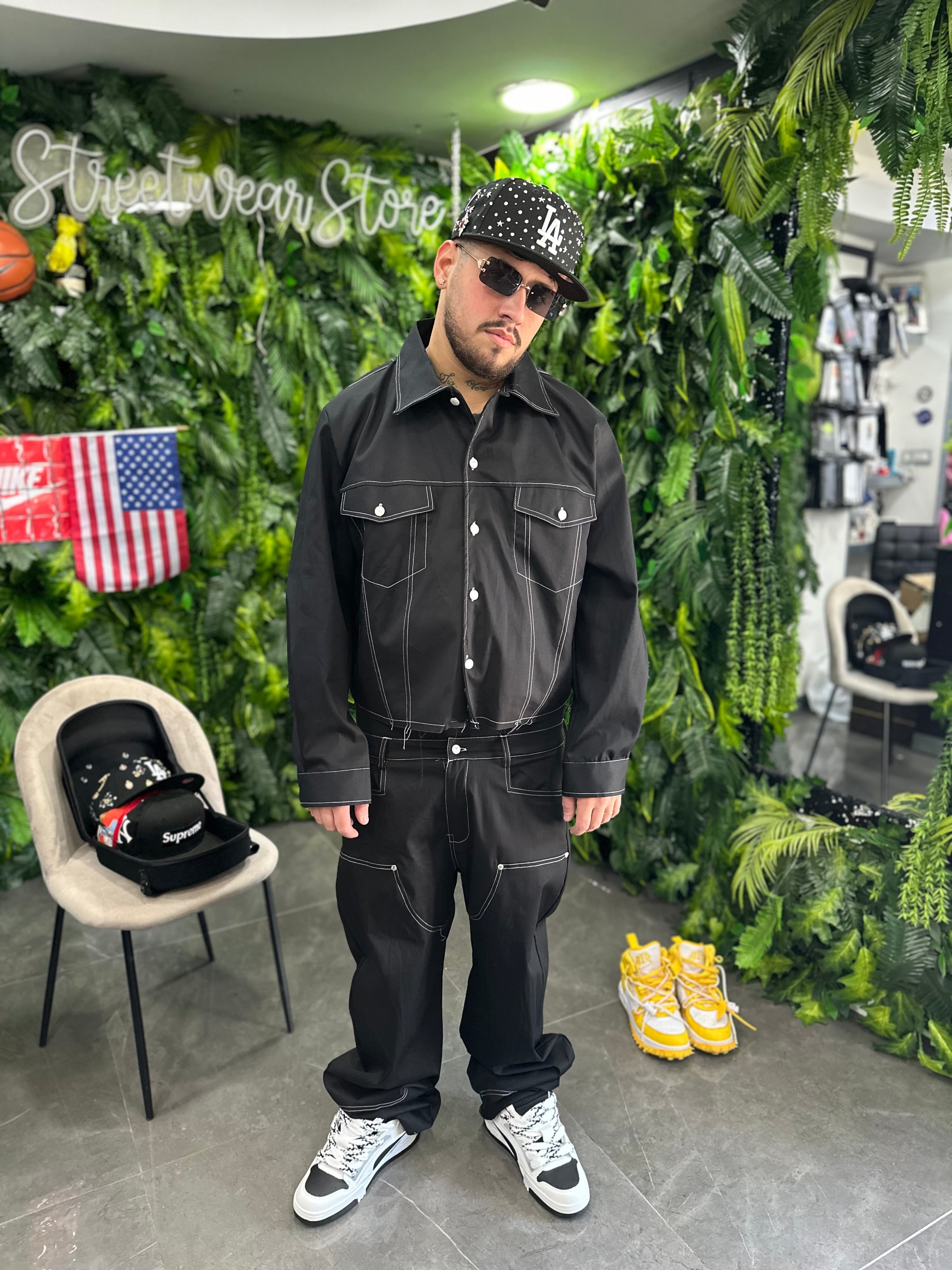 CoordSet Crop Black ATLANTA HYDO