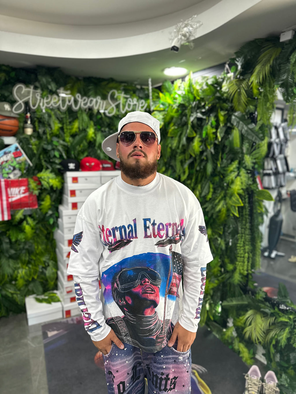 Shirt LongSleeve White Eternal Cianotic