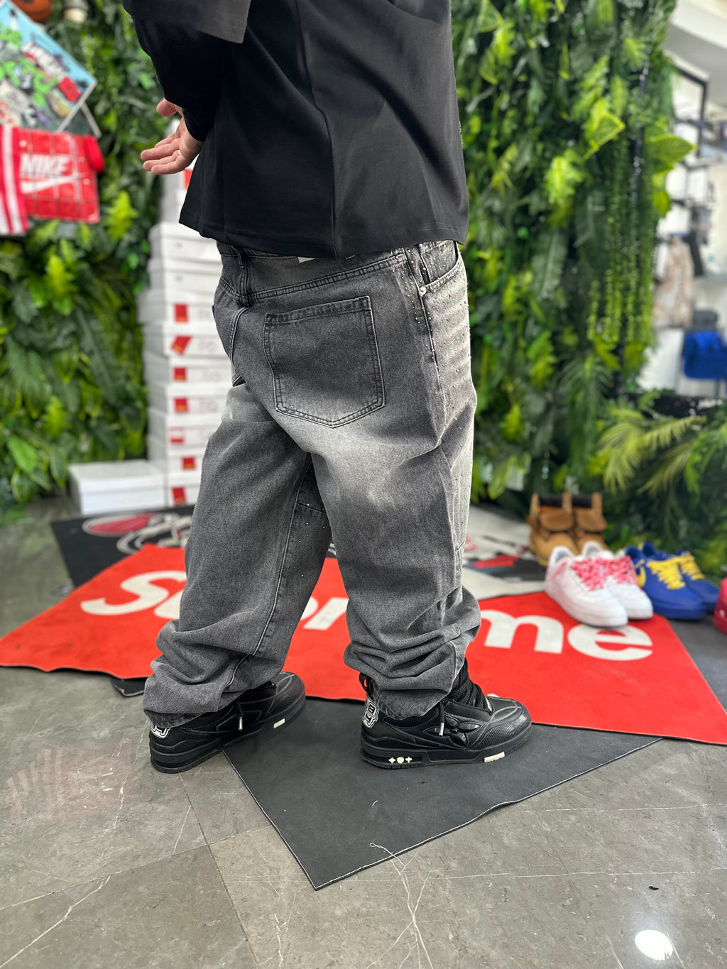 Denim Baggy Grey Diamond