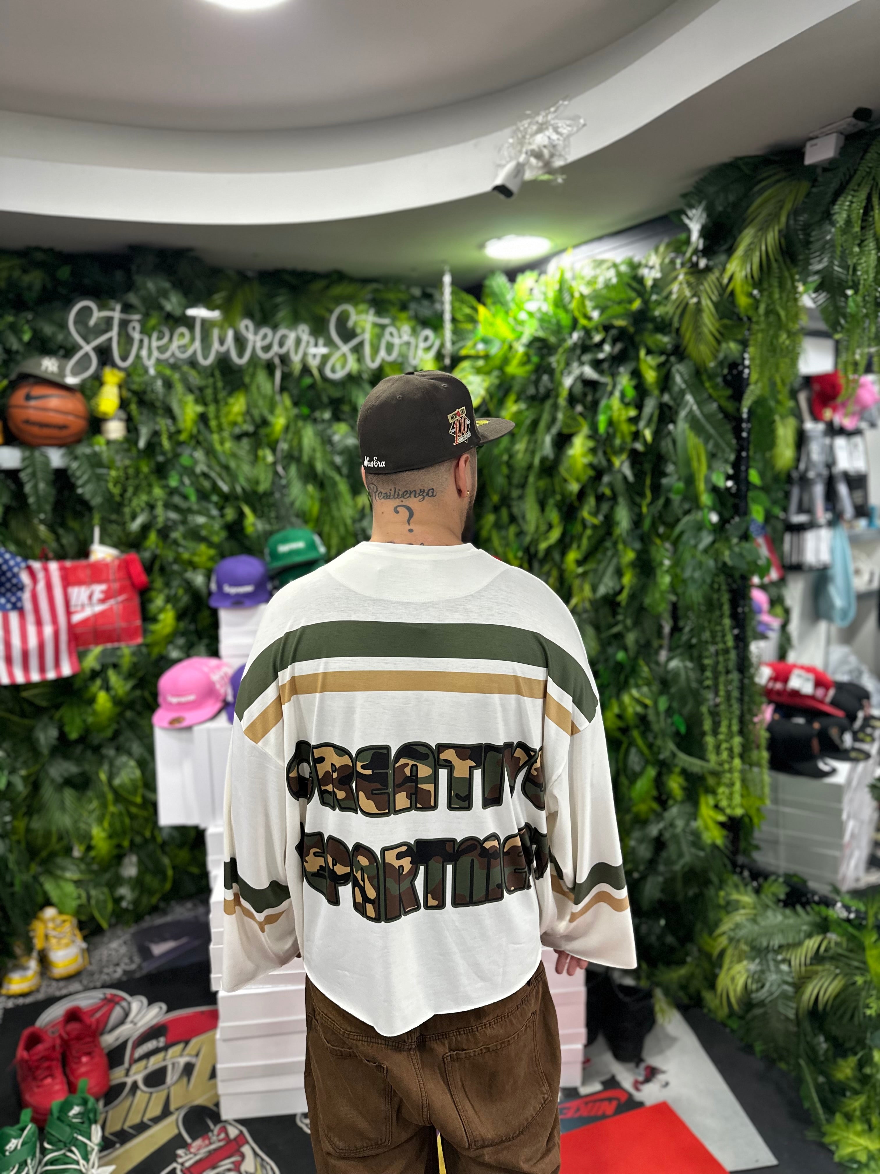 Shirt LongSleeve 10Military White CREATIVE