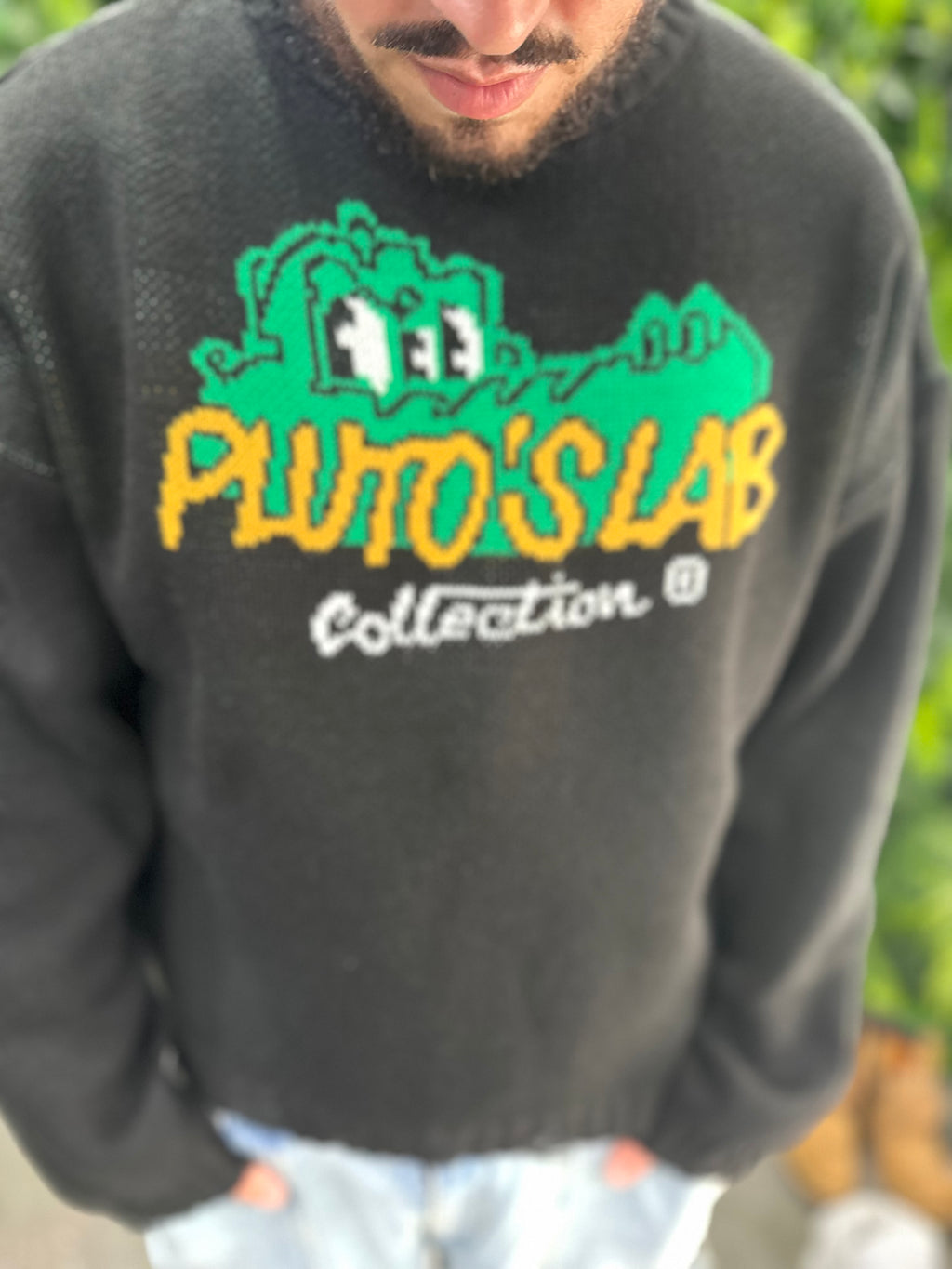 Maglione Destroy Black Pluto