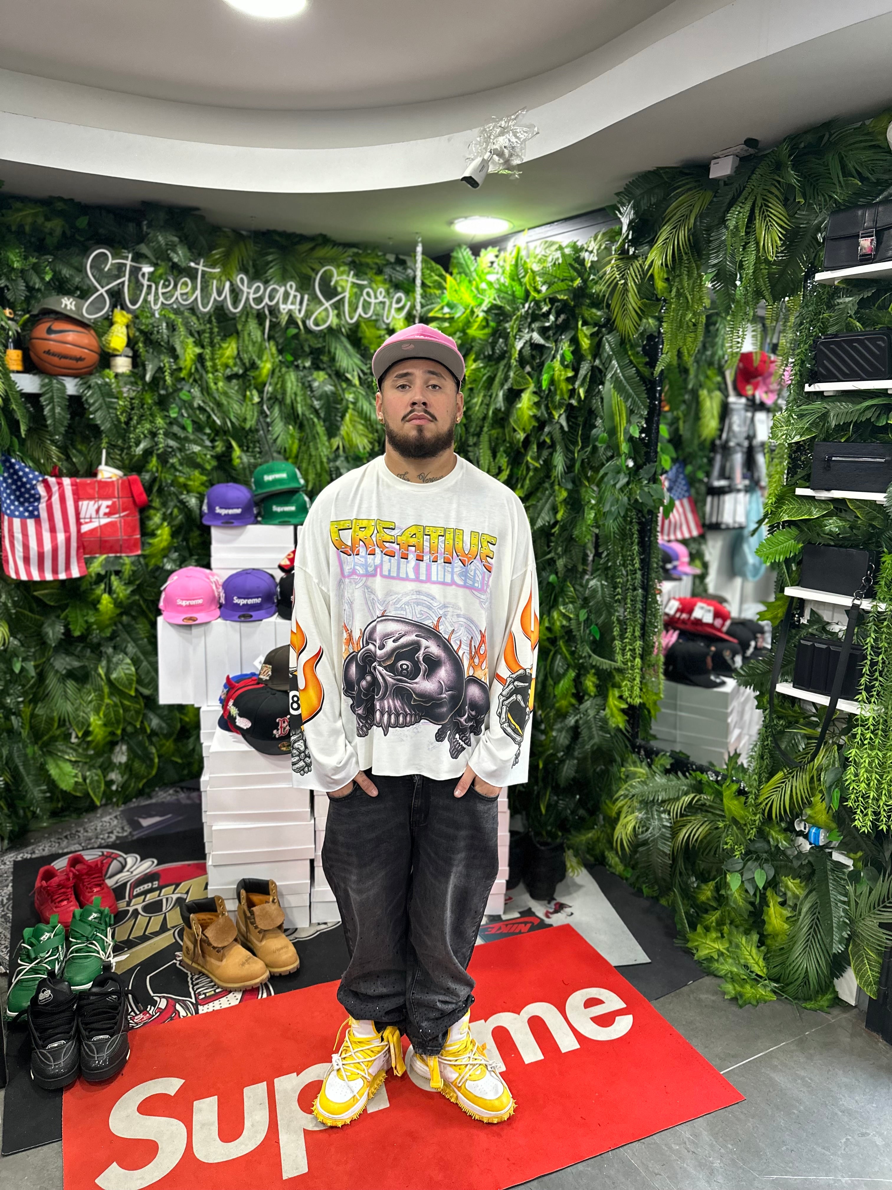 Shirt LongSleeve 8Nero White CREATIVE