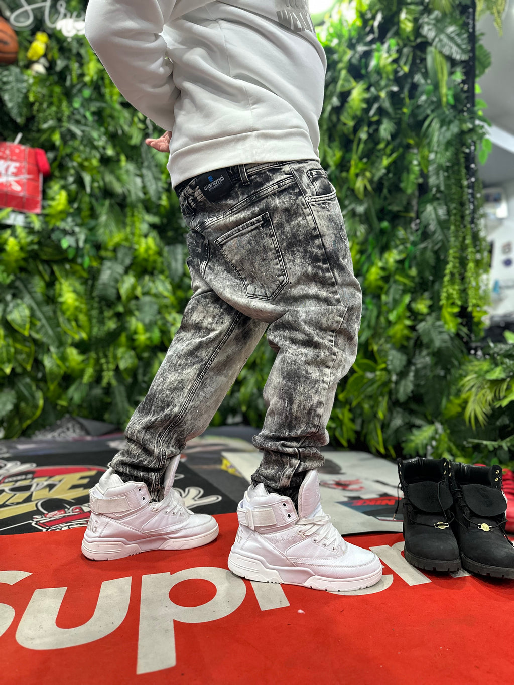 Denim Marble Zip CIANOTIC