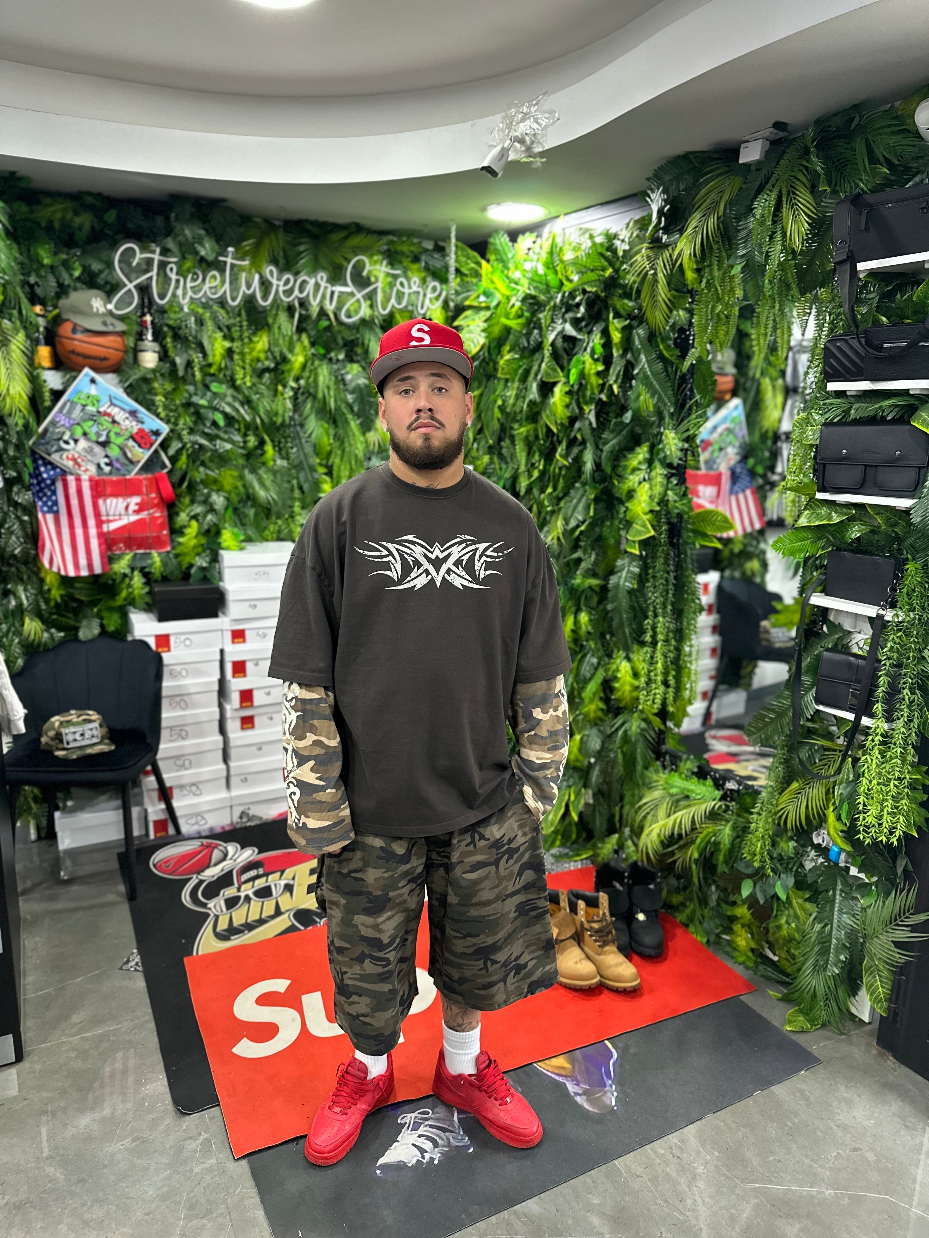 Shirt LongSleeve Tribal Brown MNML