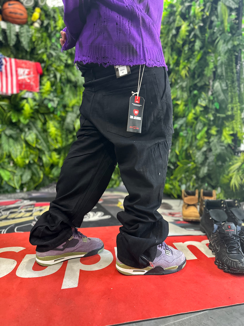 Denim Baggy MultiZip Dimension36