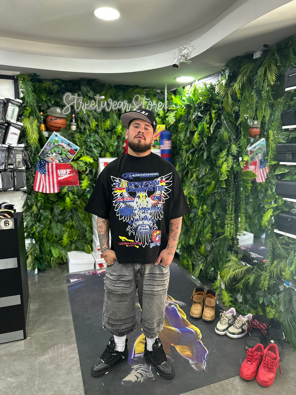 Shirt Black American BUNKER