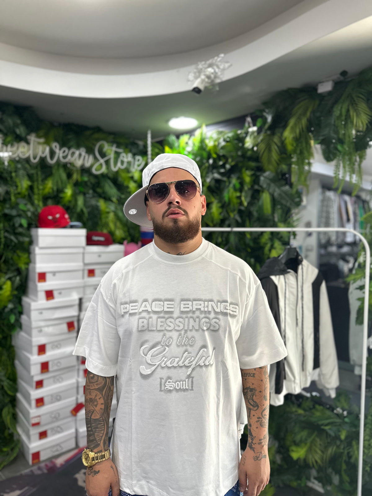 Shirt White Grateful GODSAVEME