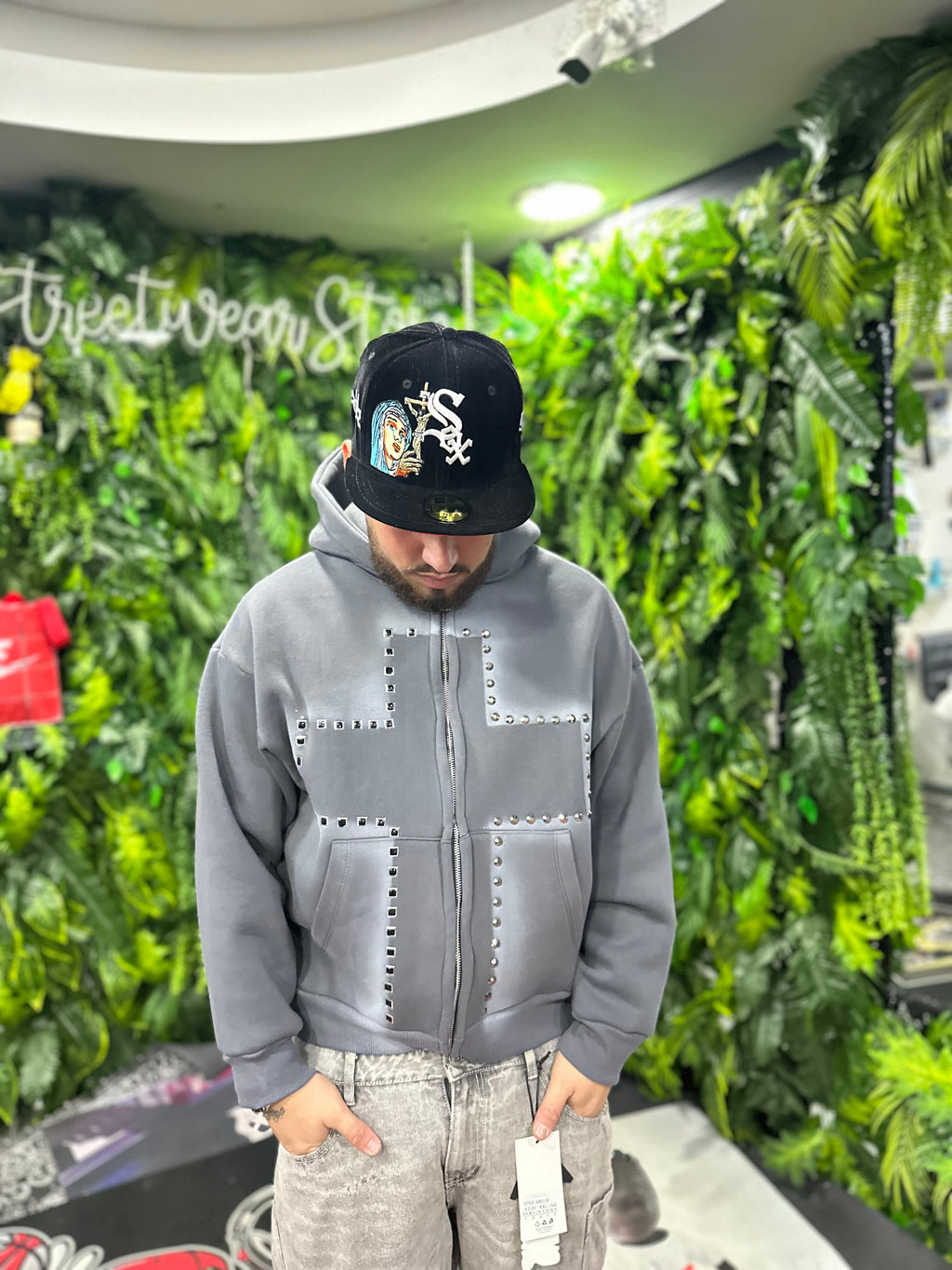 Felpa Croce Grey BUNKER