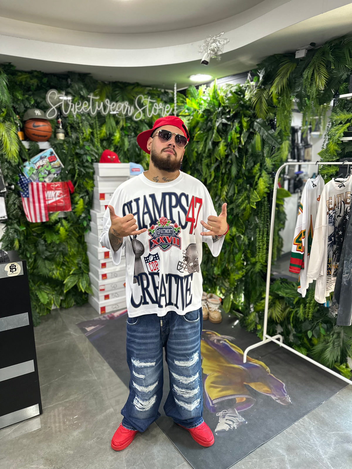 Shirt Champions47 Strass Creative