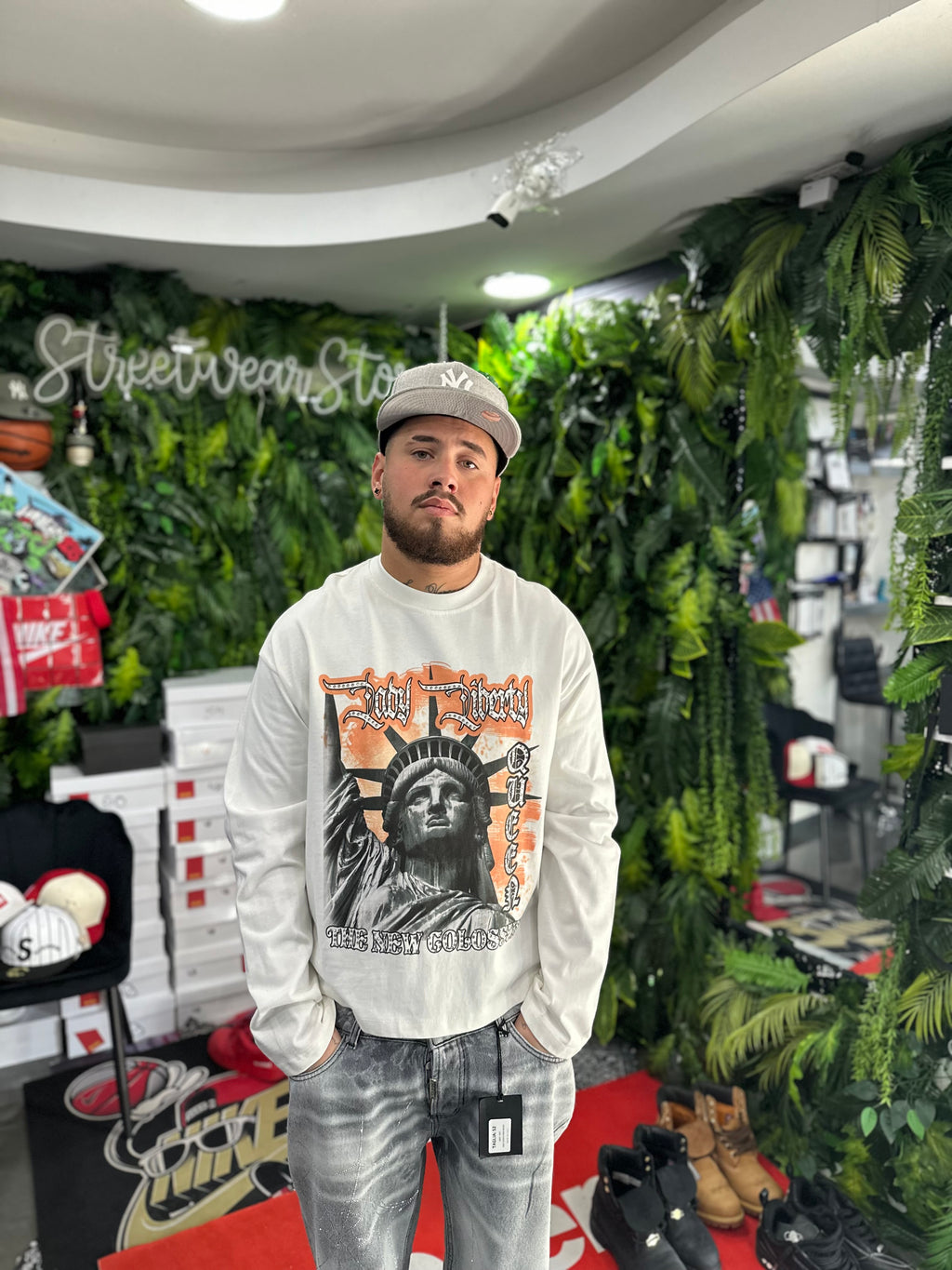 Shirt LongSleeve Liberté White BUNKER