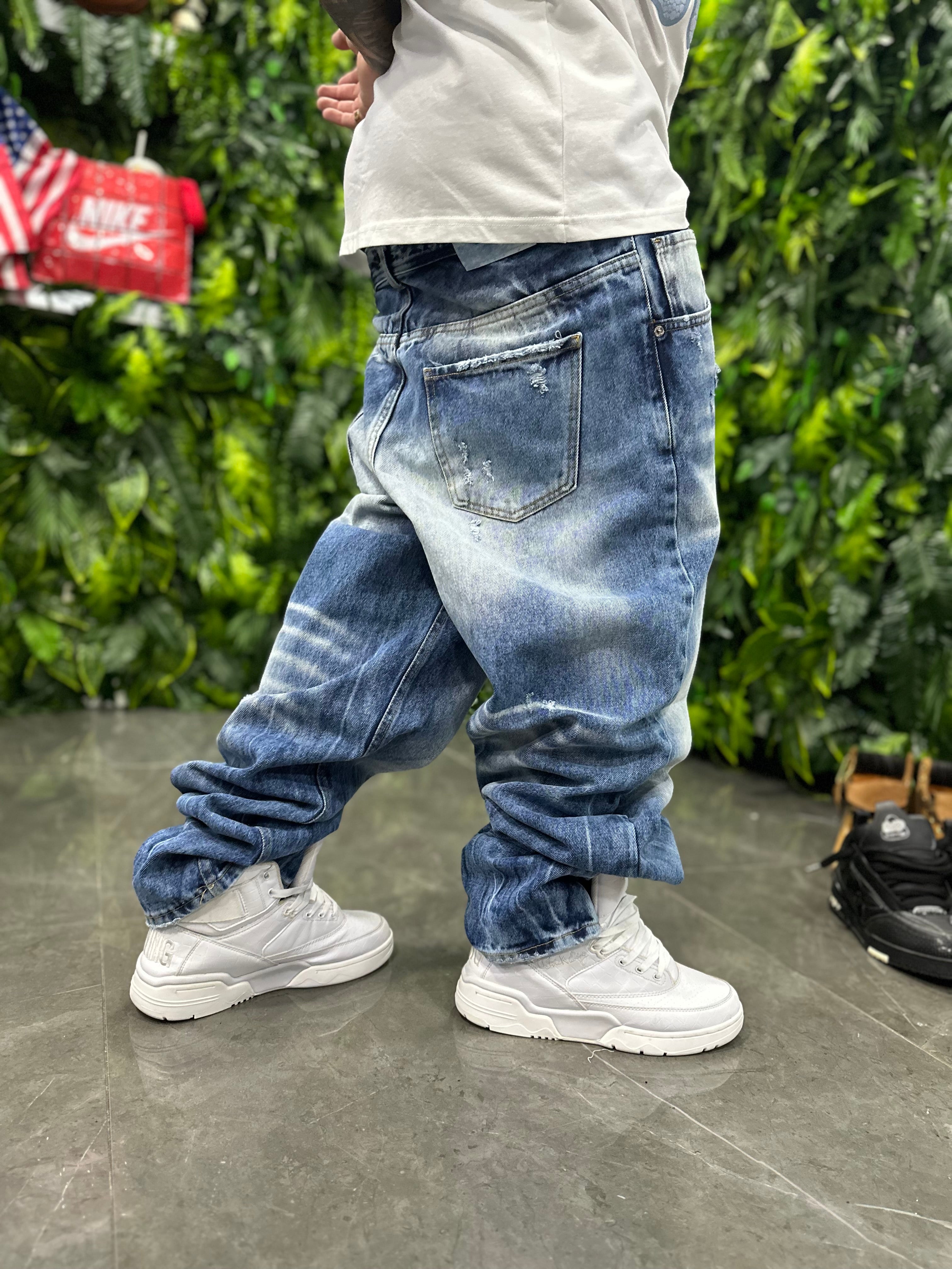 Denim Baggy Marble CIANOTIC